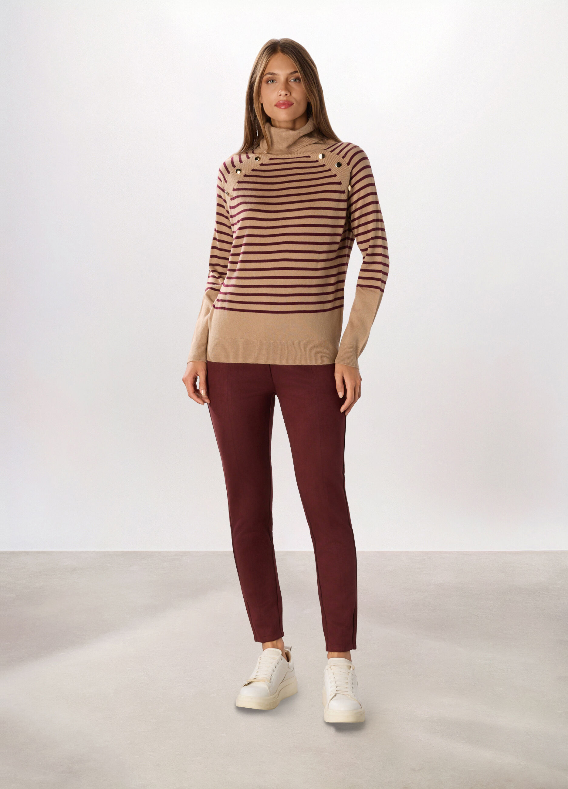 Leggings effetto scamosciato donna_0