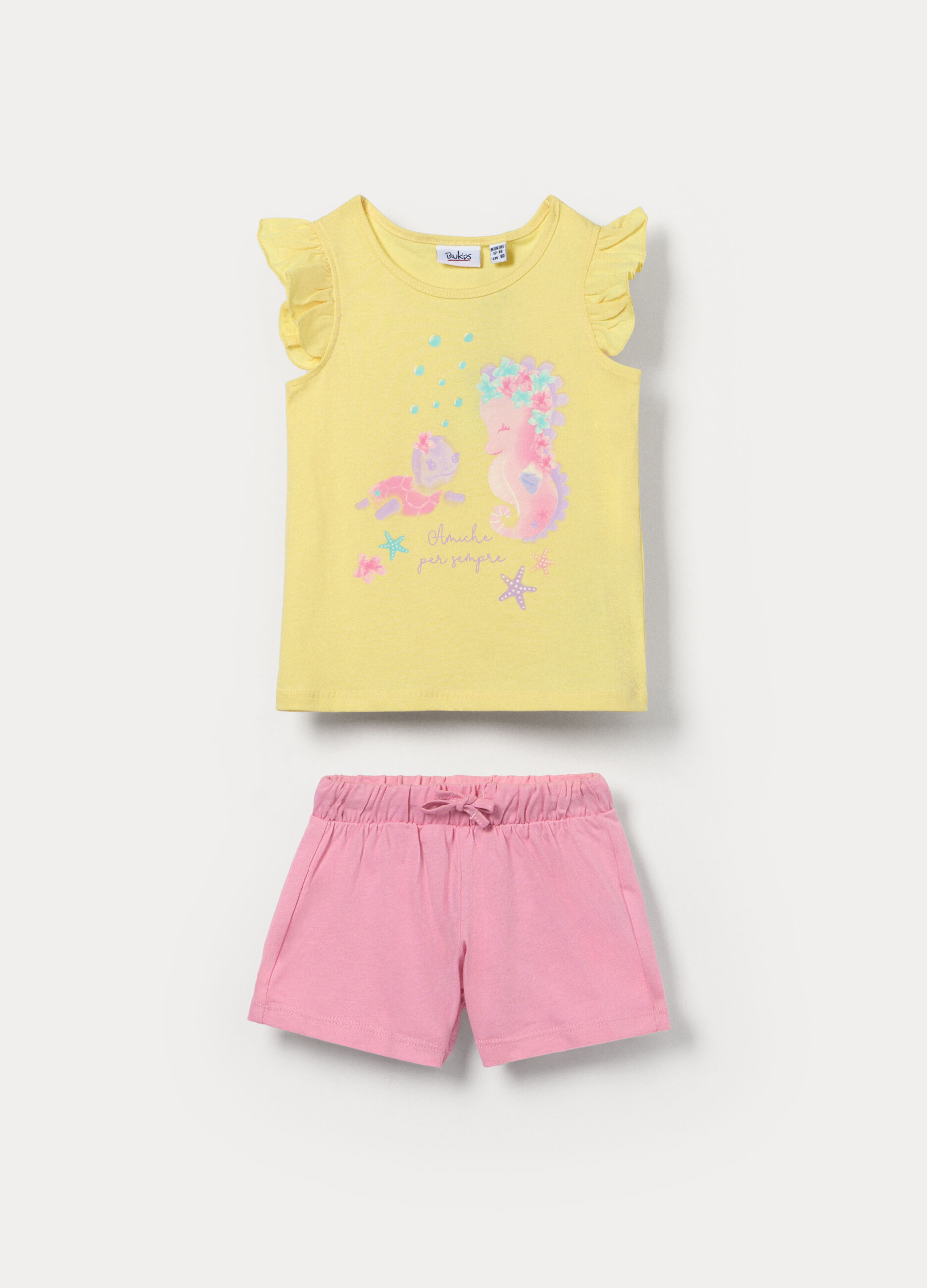 Jogging set in jersey di puro cotone bimba_0