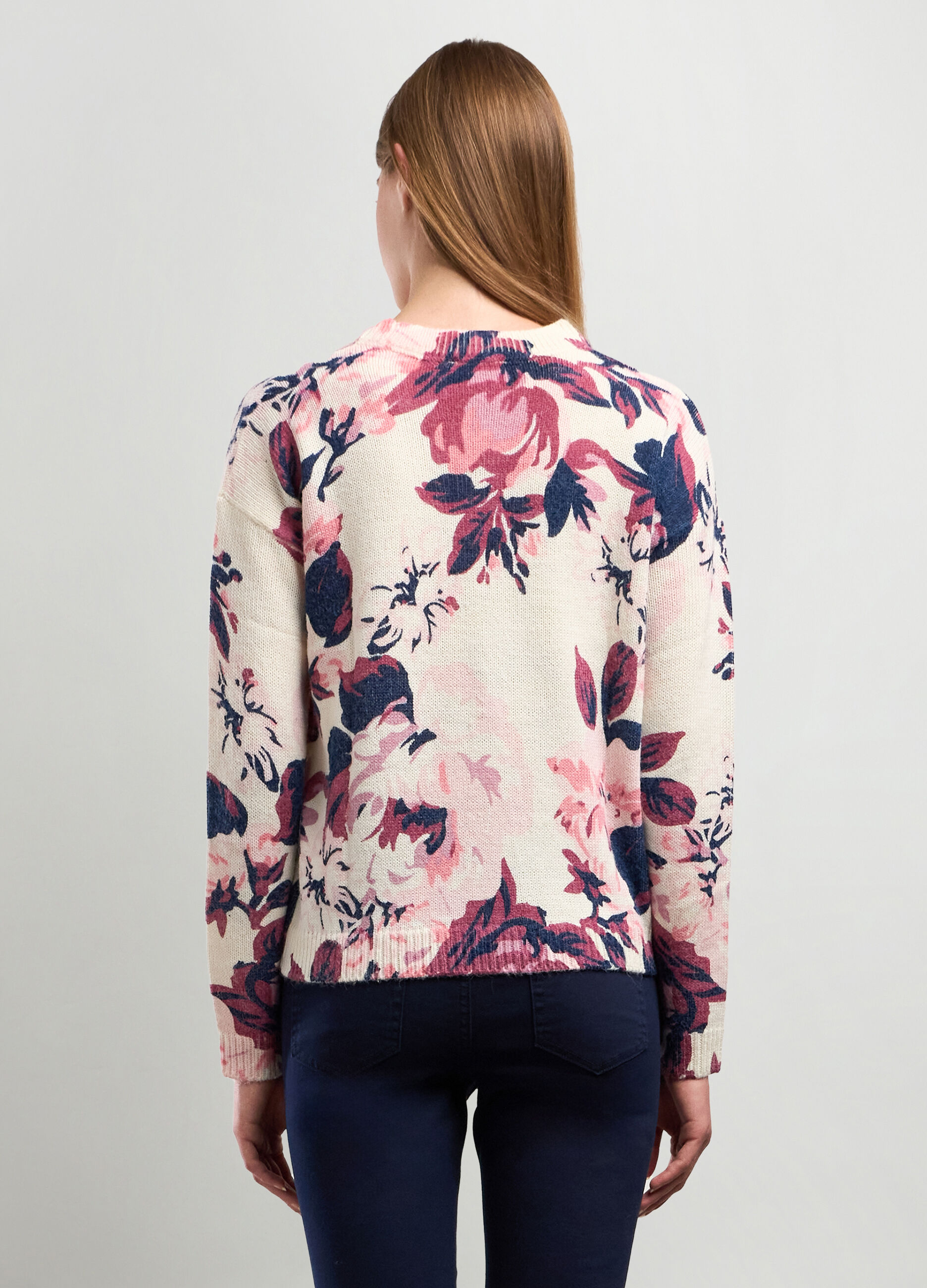 Girocollo tricot con stampa donna_1