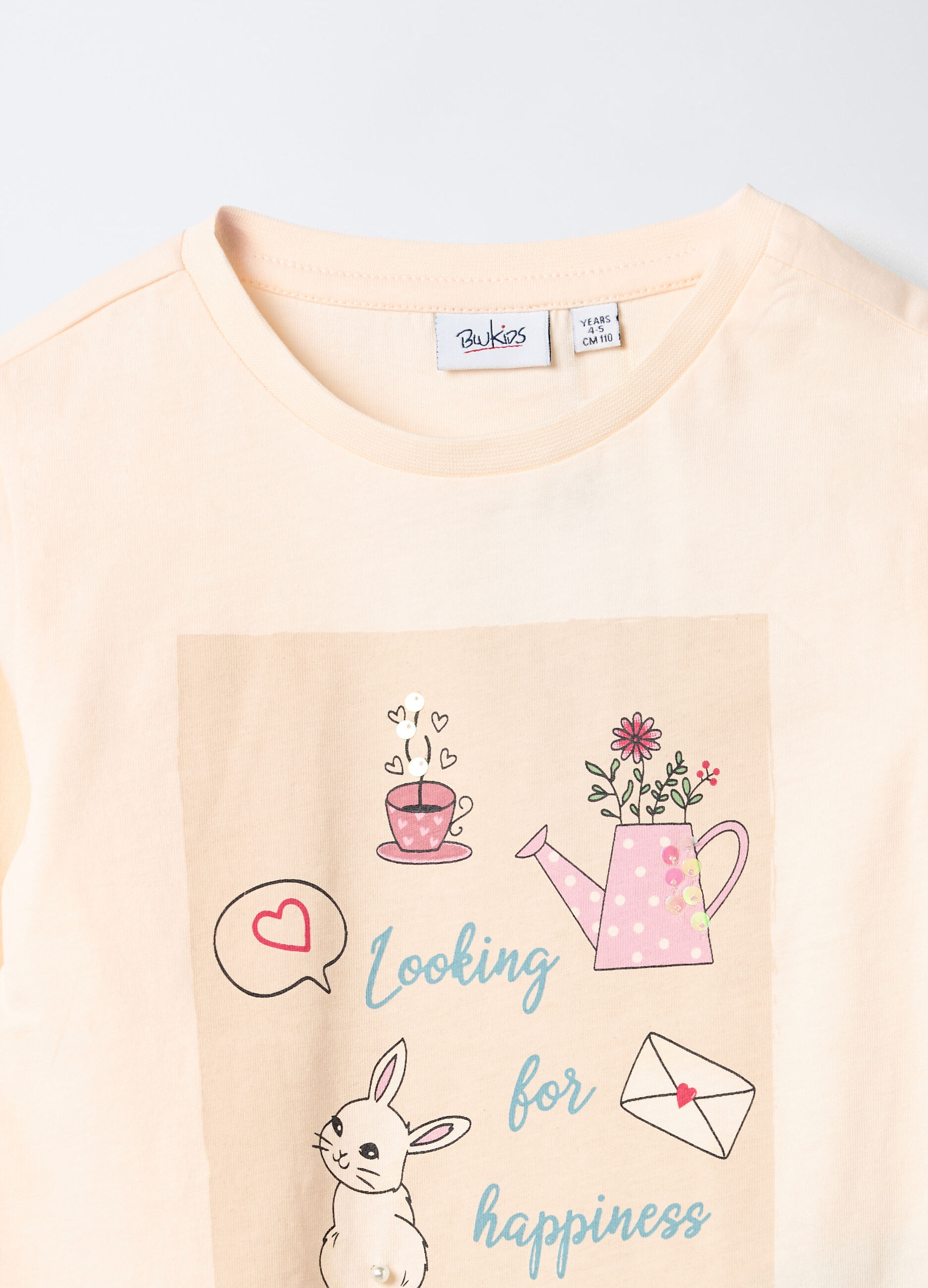 T-shirt in jersey di puro cotone bambina_2