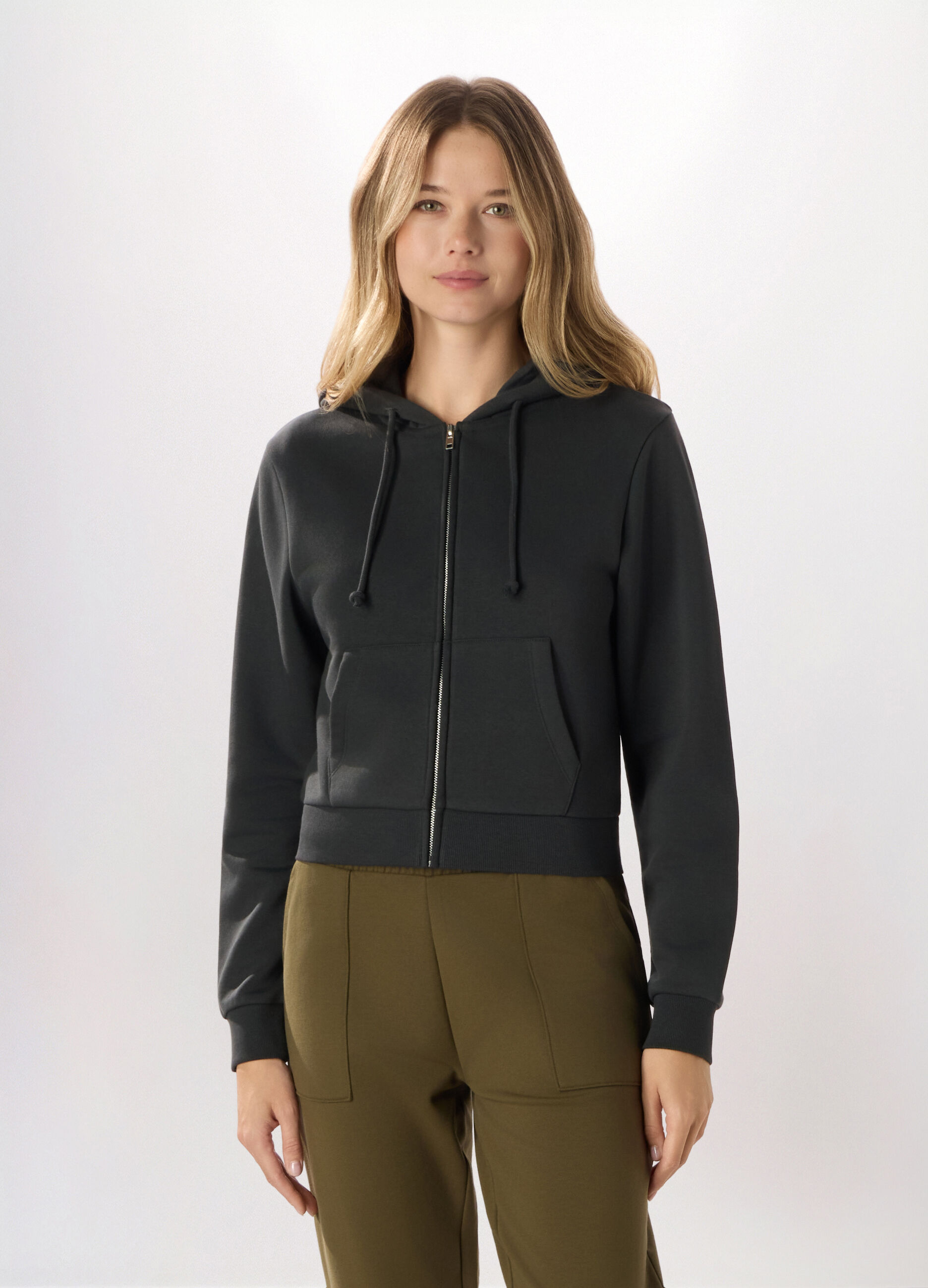 Felpa in misto cotone Holistic fitness donna_0