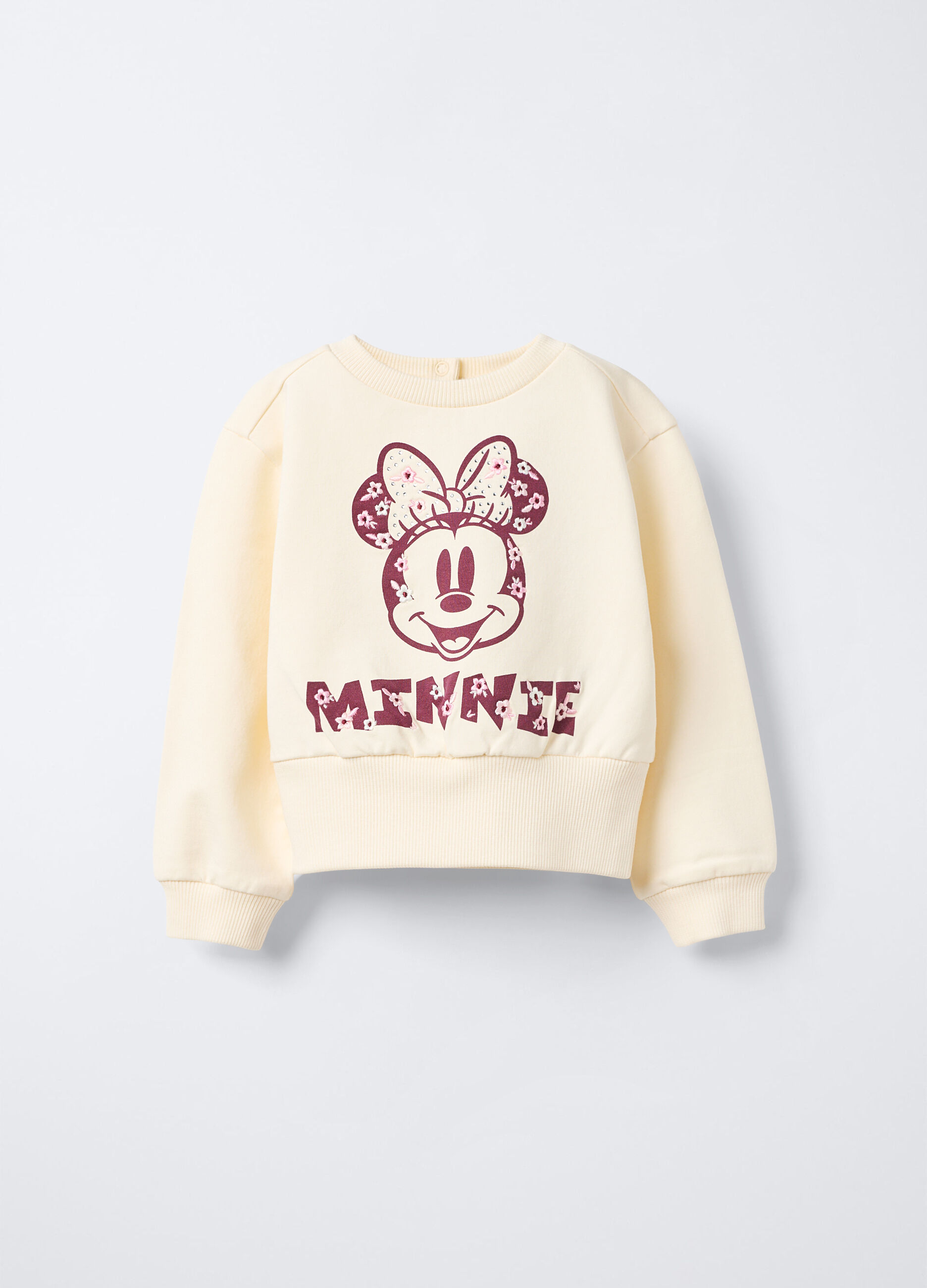 Felpa Disney Fitted in cotone garzato stretch bimba_0