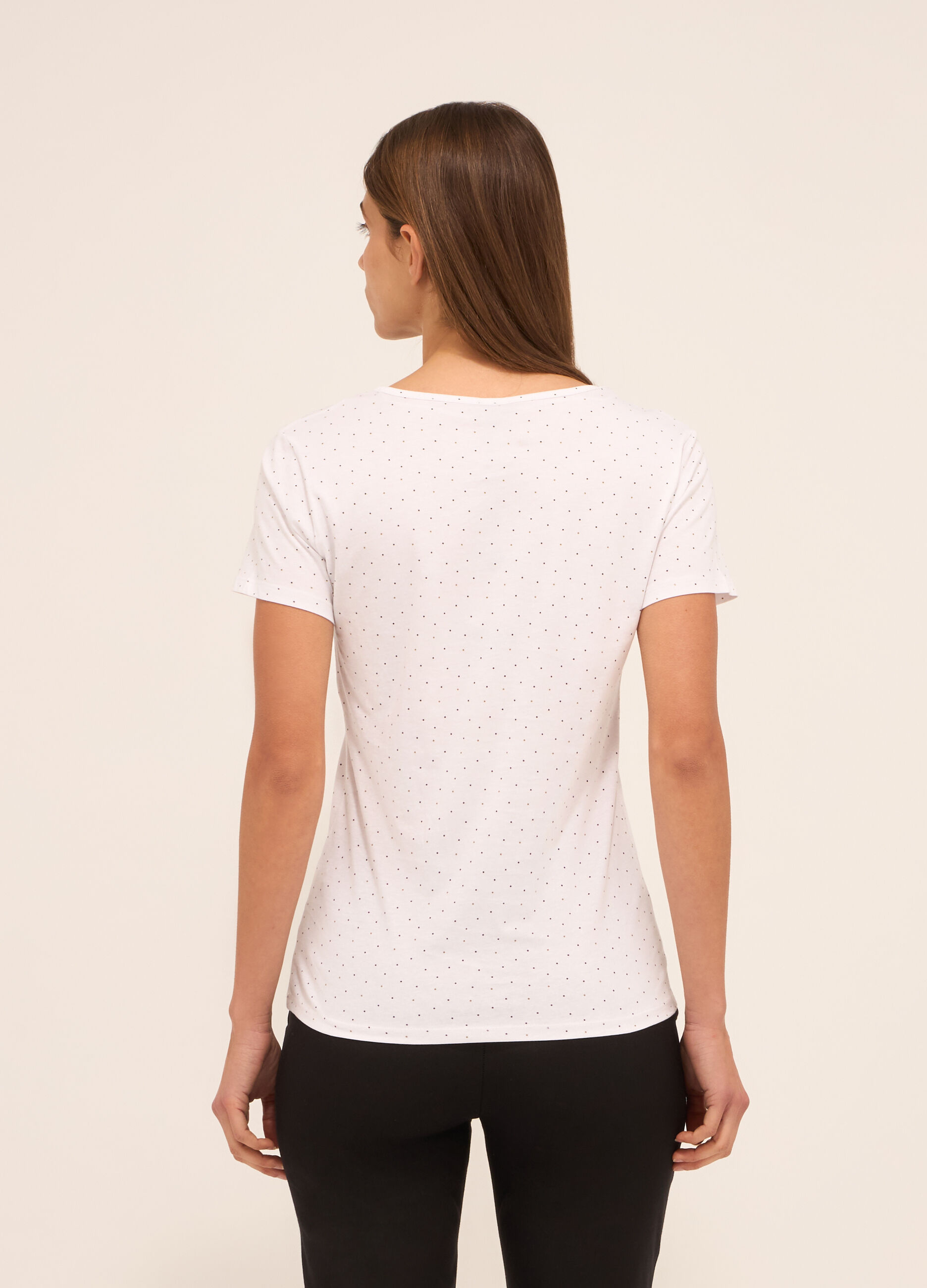 T-shirt in puro cotone donna_1