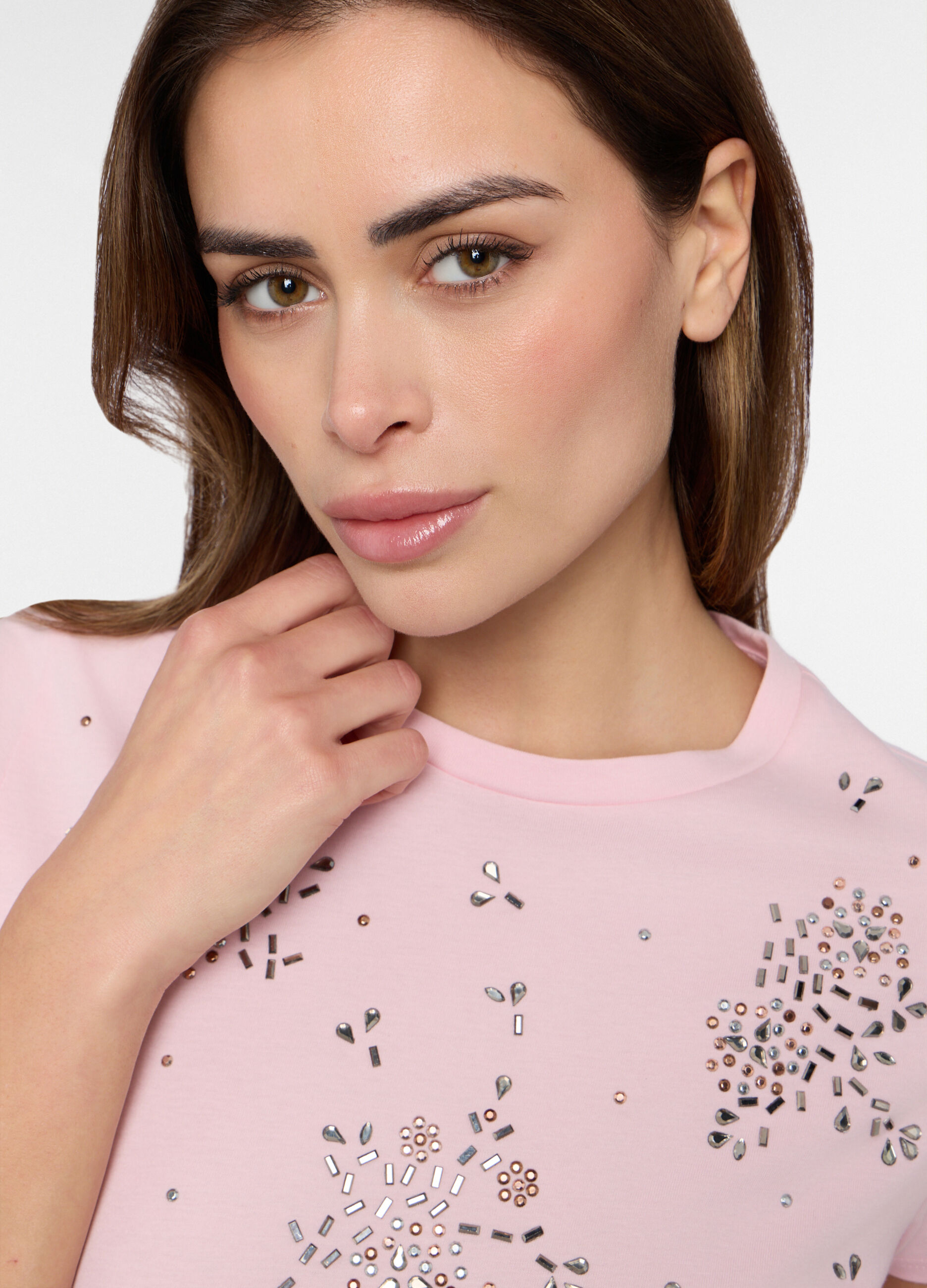 T-shirt in jersey di puro cotone donna_2