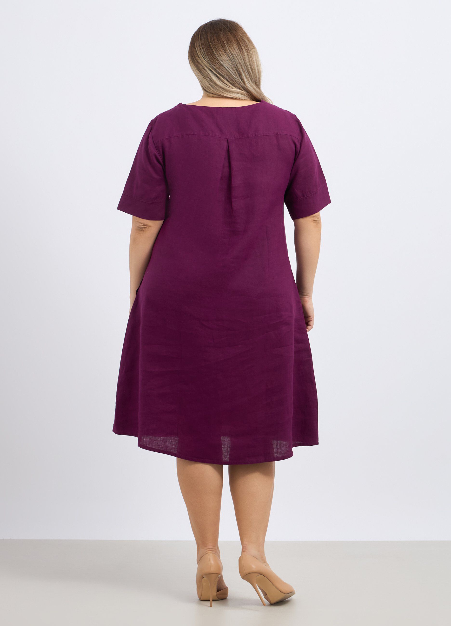 Abito in puro lino donna curvy_1