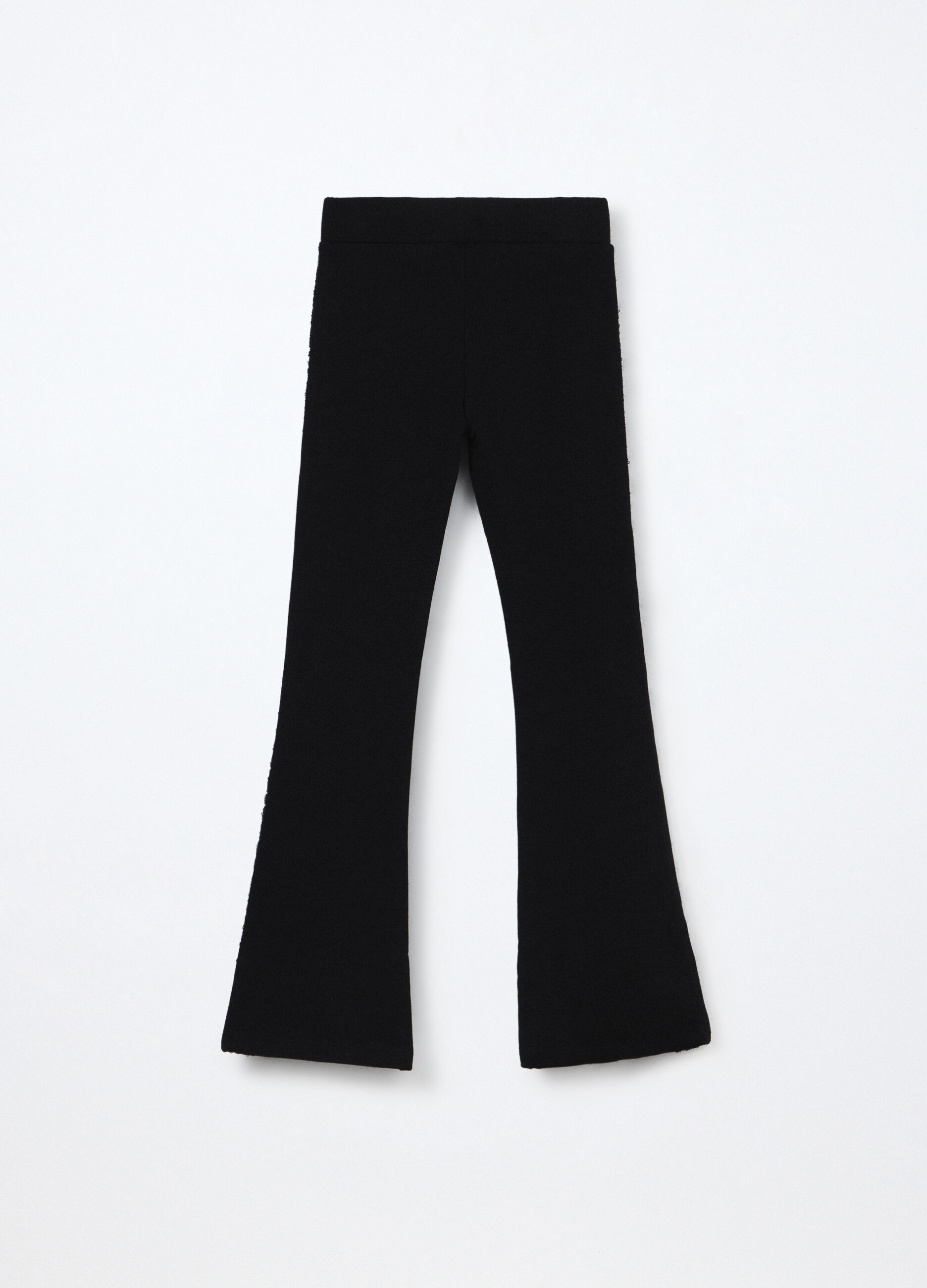 Leggings flare fit in cotone fleece ragazza_1