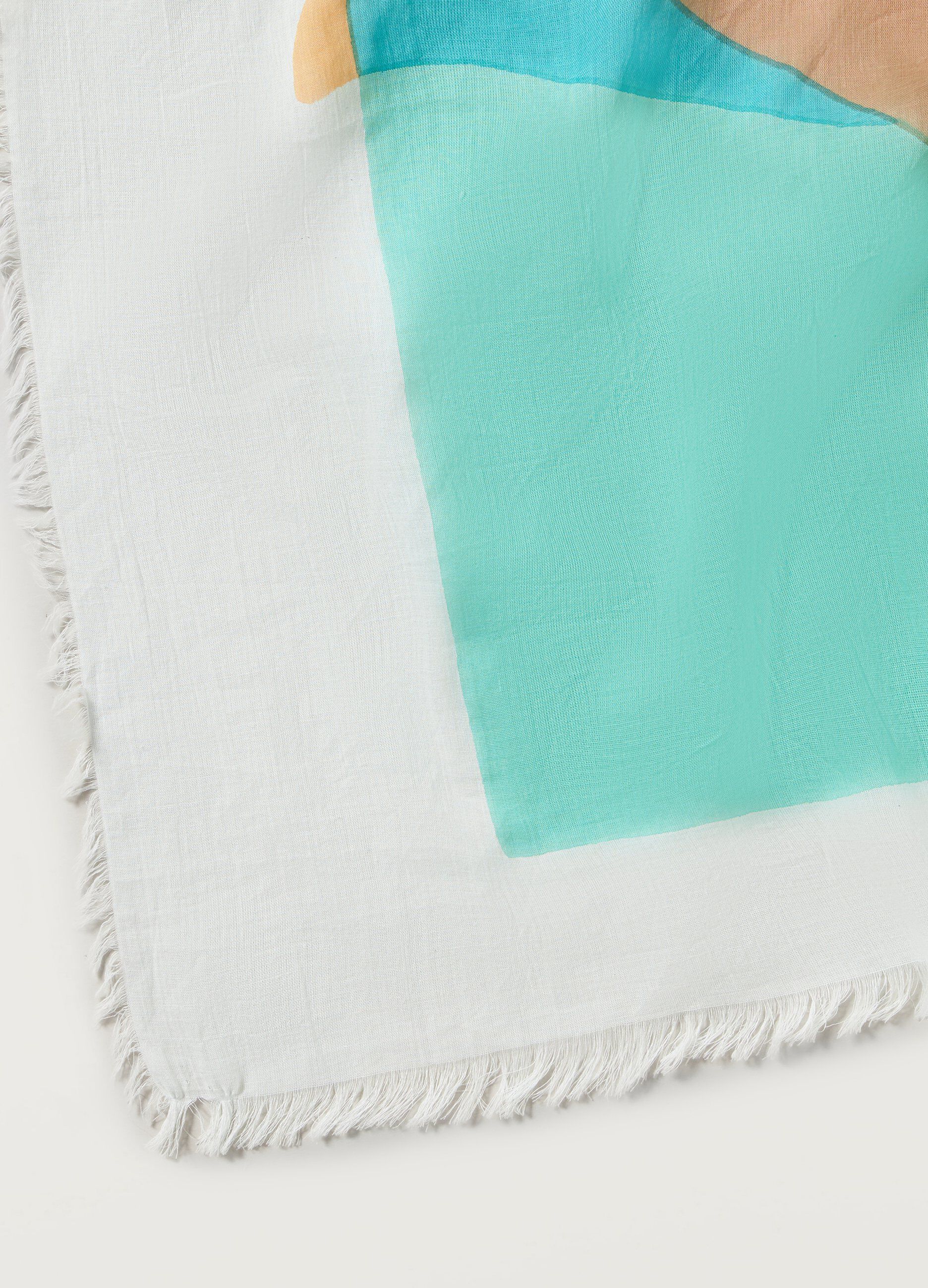 Foulard in puro cotone con stampa donna_1