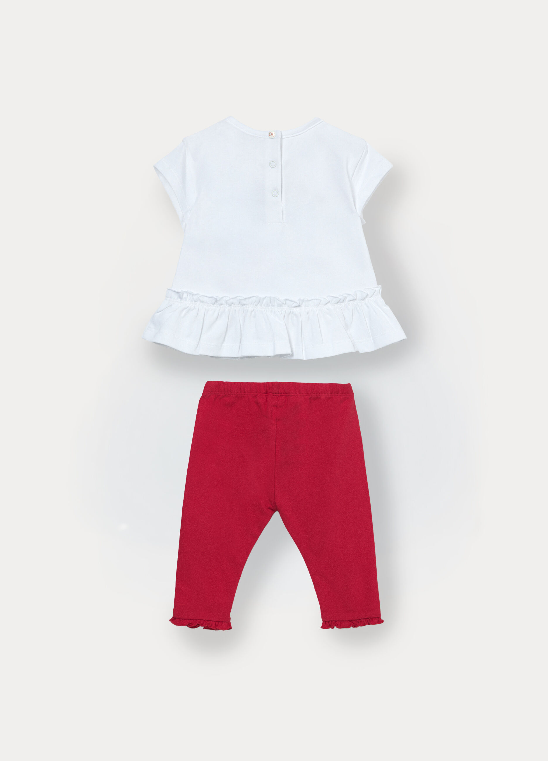 Jogging set Disney in jersey di cotone stretch neonata_1