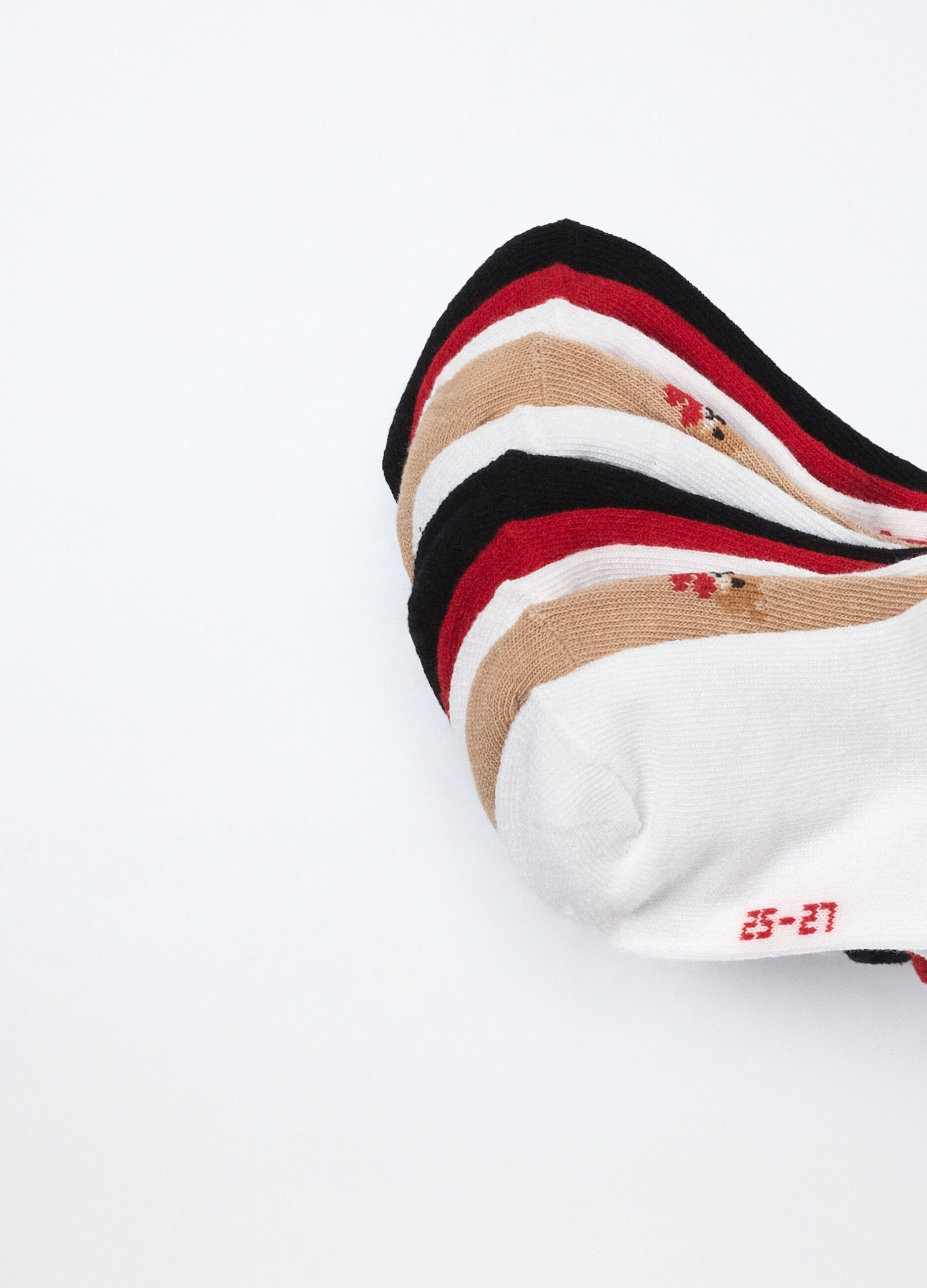 Pack 5 calze corte misto cotone bambina_2