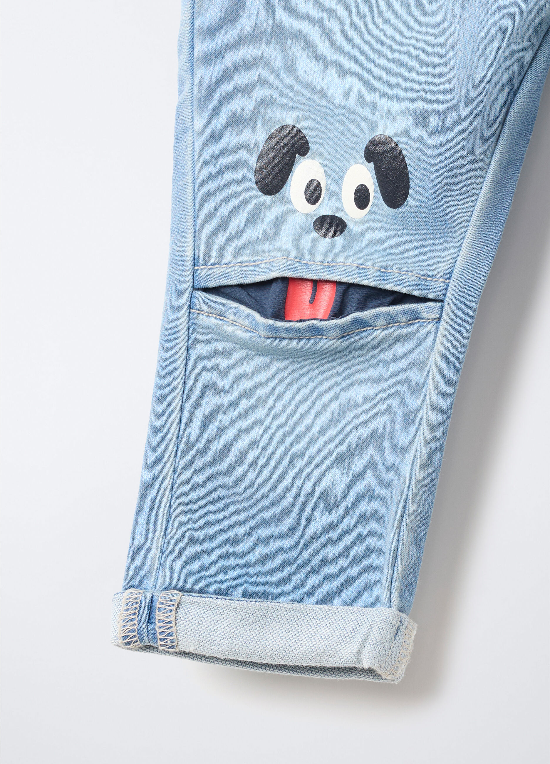 Jogger in denim misto cotone Fit comfort bimbo_2