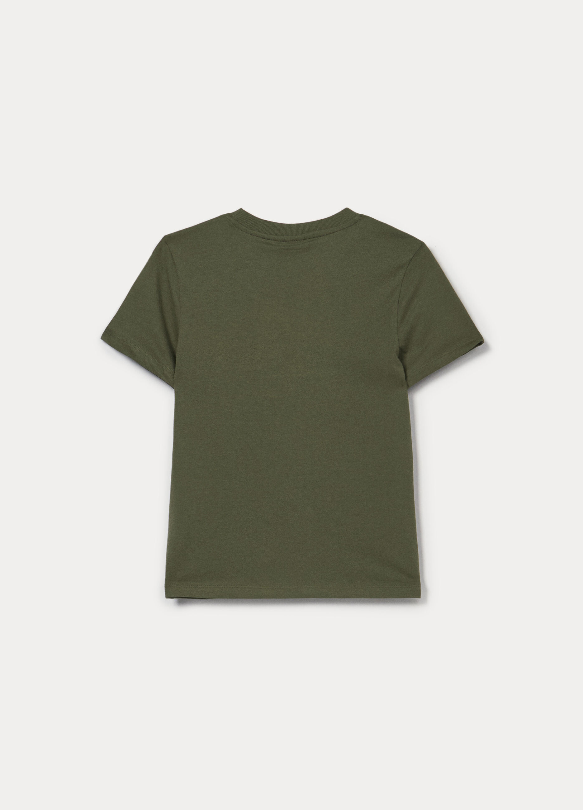 T-shirt girocollo in jersey di puro cotone ragazzo_1