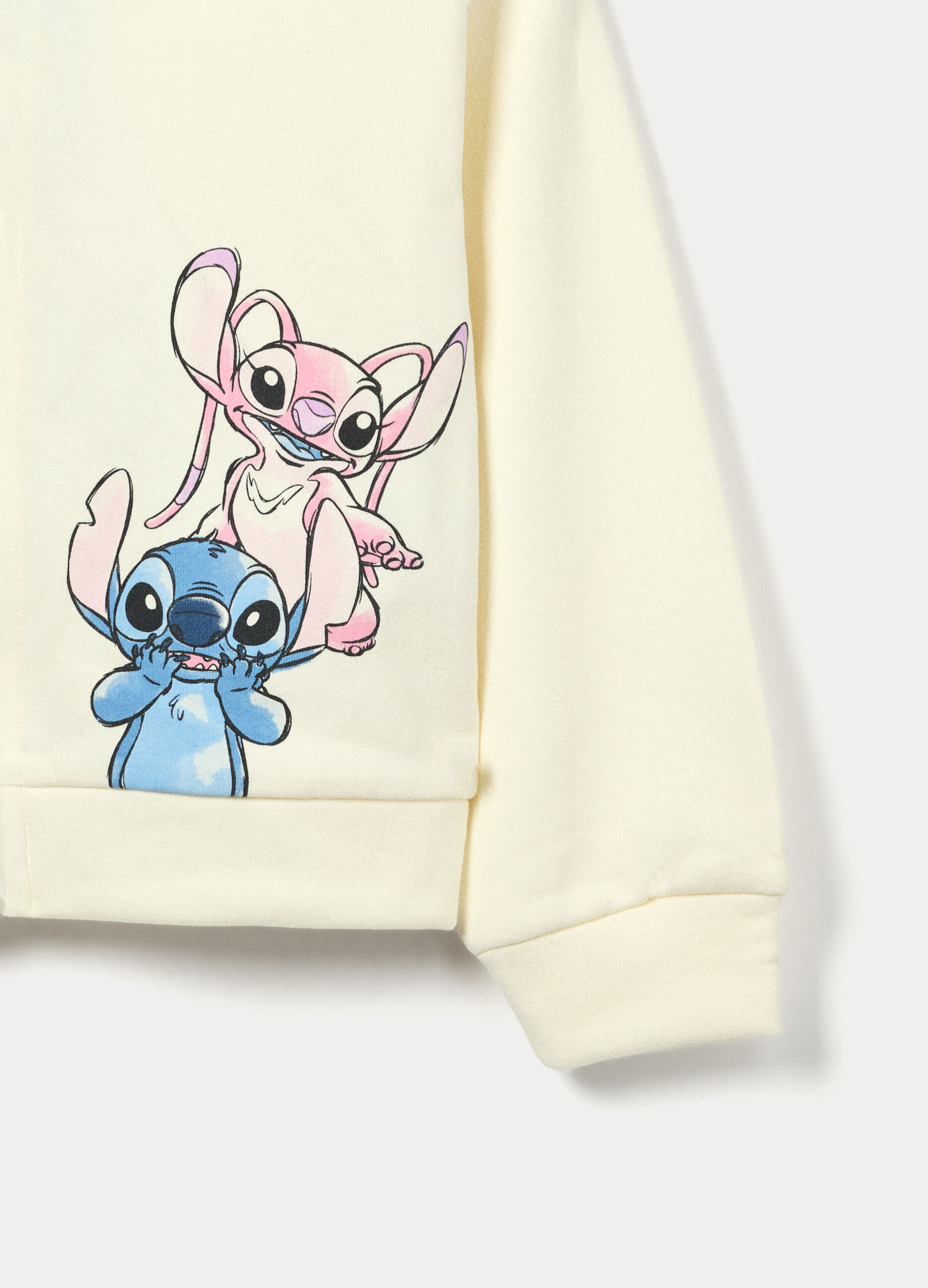 Jogging set Stitch in french terry di puro cotone bambina_2