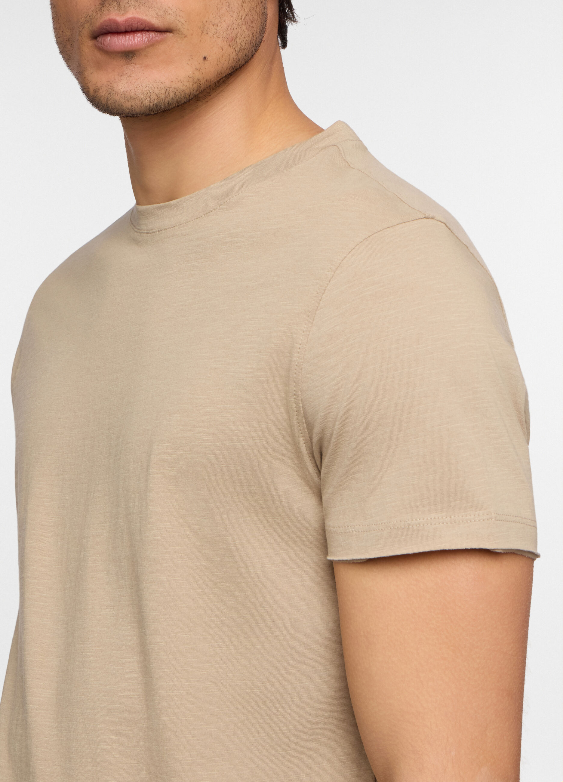 T-shirt a maniche corte slim fit in cotone uomo_2