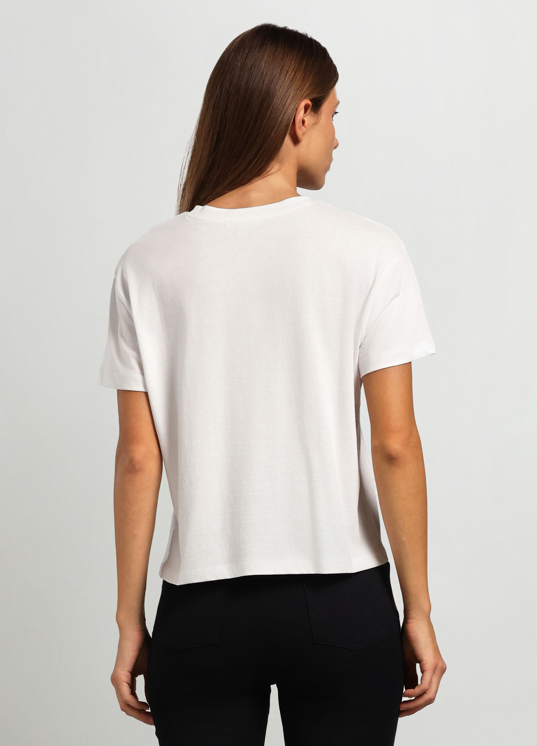 T-shirt in puro cotone donna_1