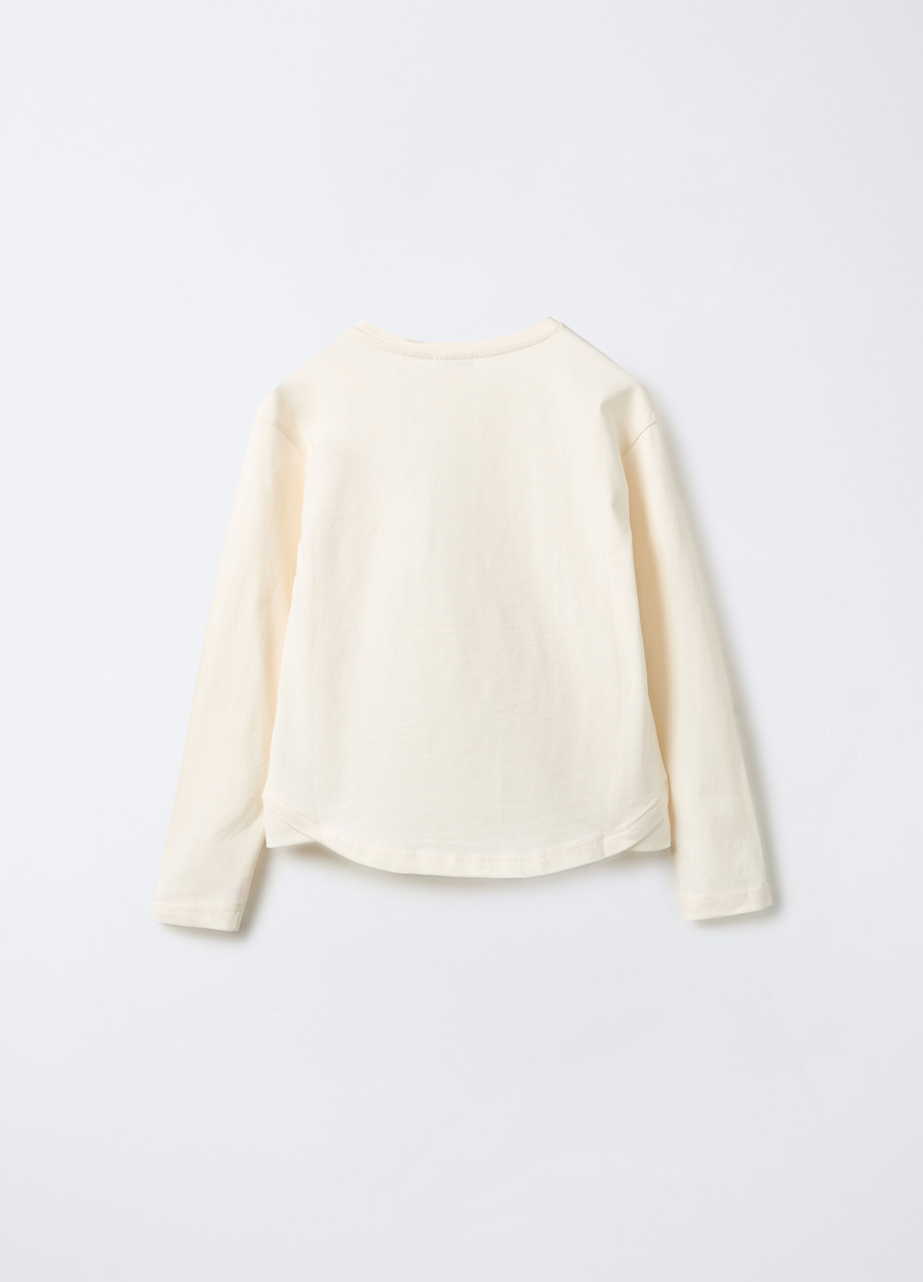 T-shirt in jersey di puro cotone bambina_1