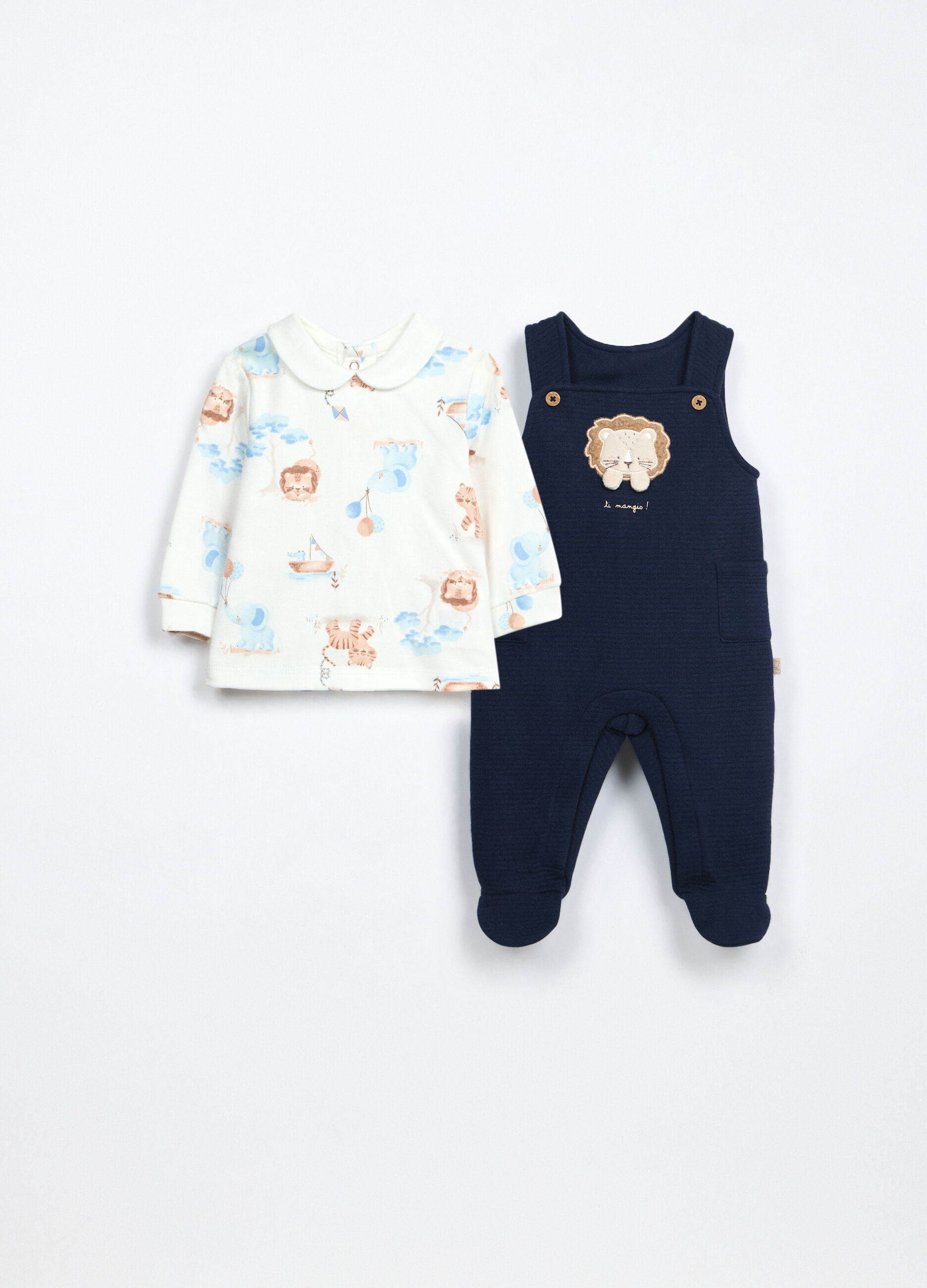 Set salopette + t-shirt neonato_0