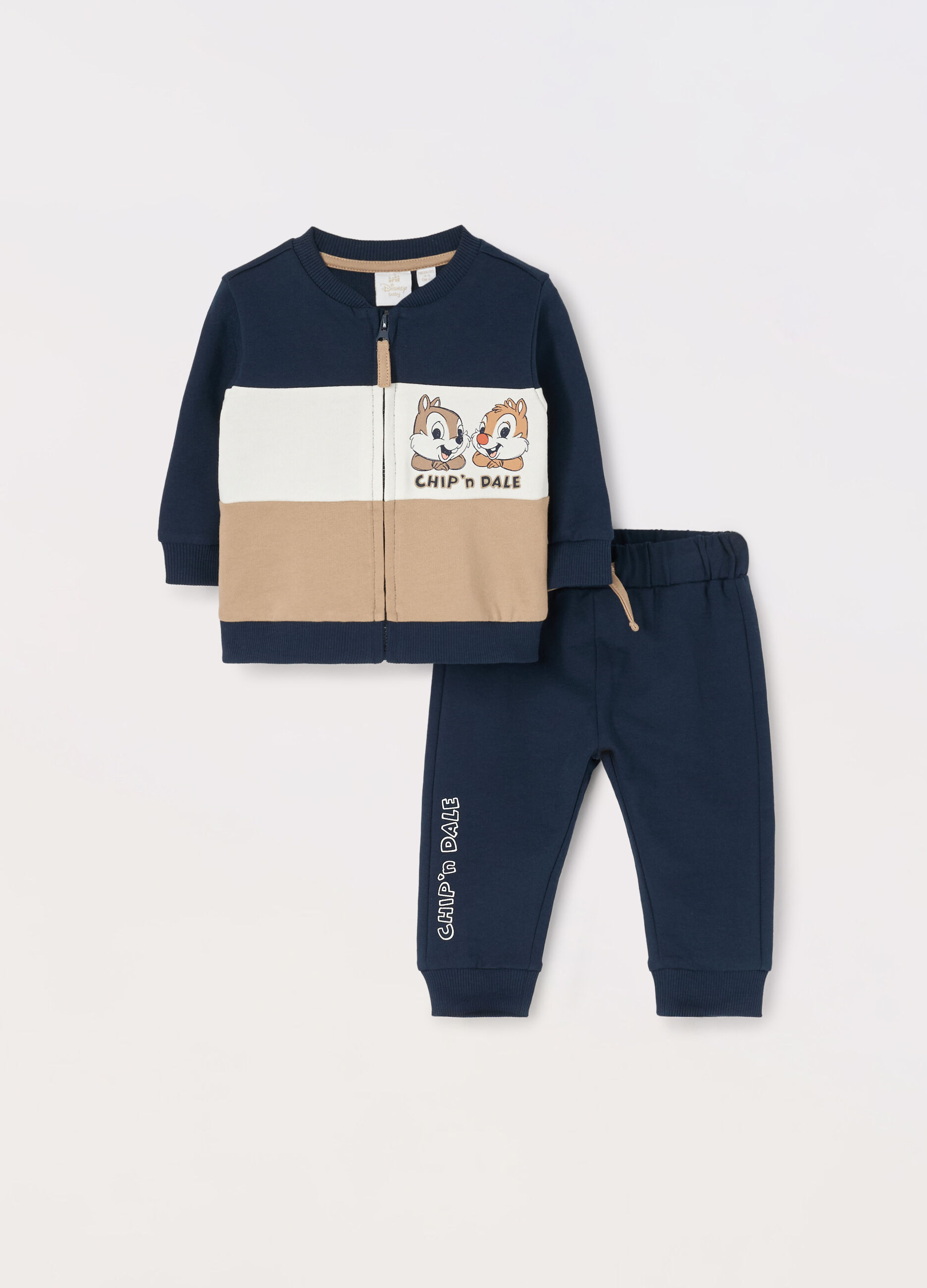 Jogging set Disney in felpa di puro cotone neonato_0