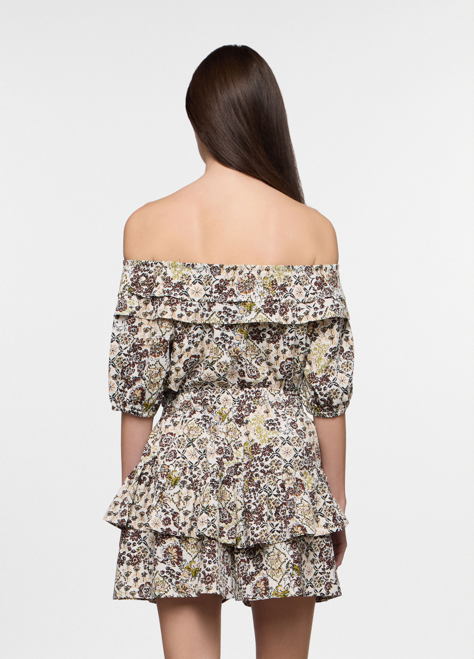 Shorts fit butterfly in american cr&ecirc;pe donna_1
