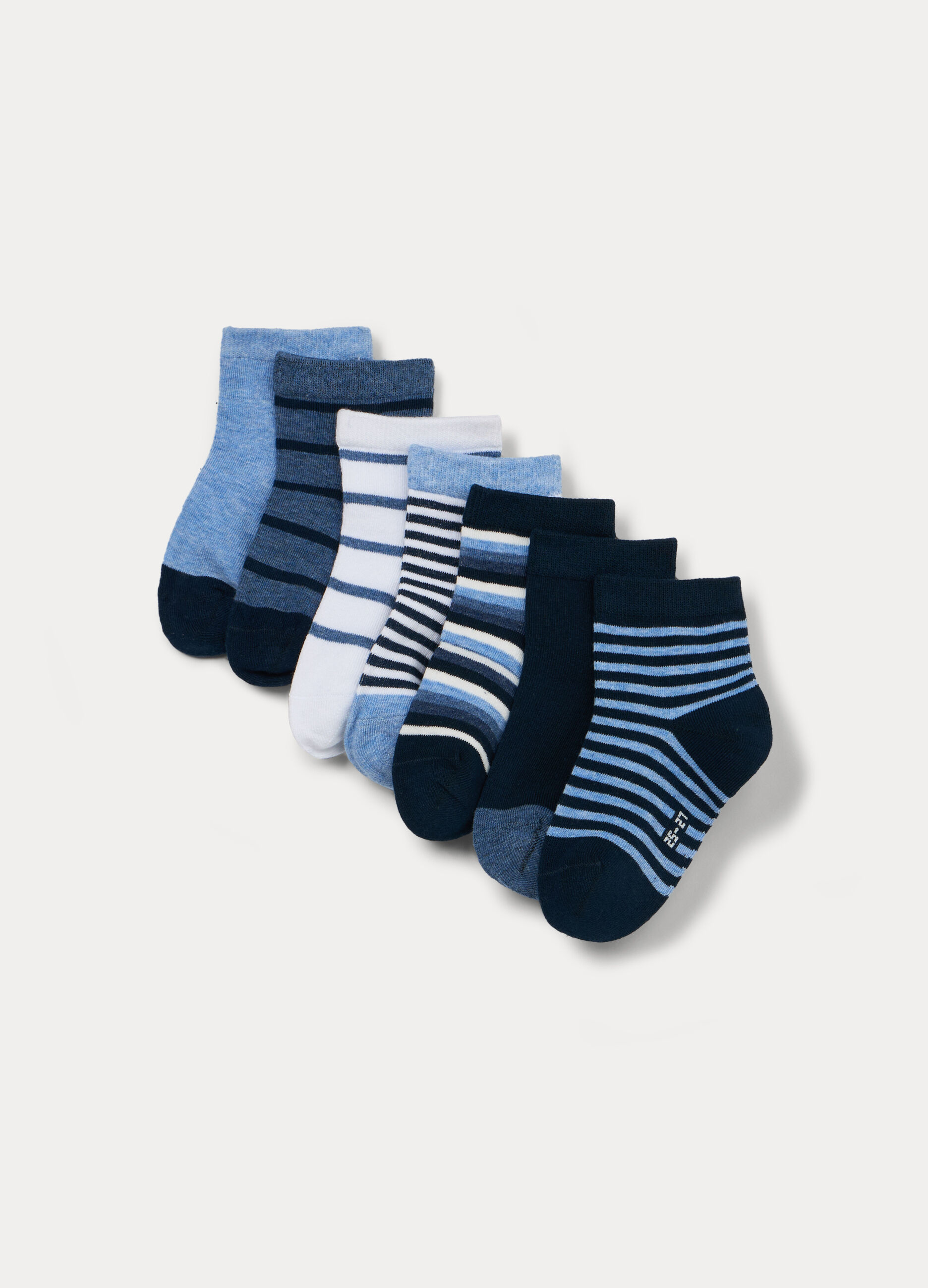 Pack 7 calze corte in misto cotone stretch _0