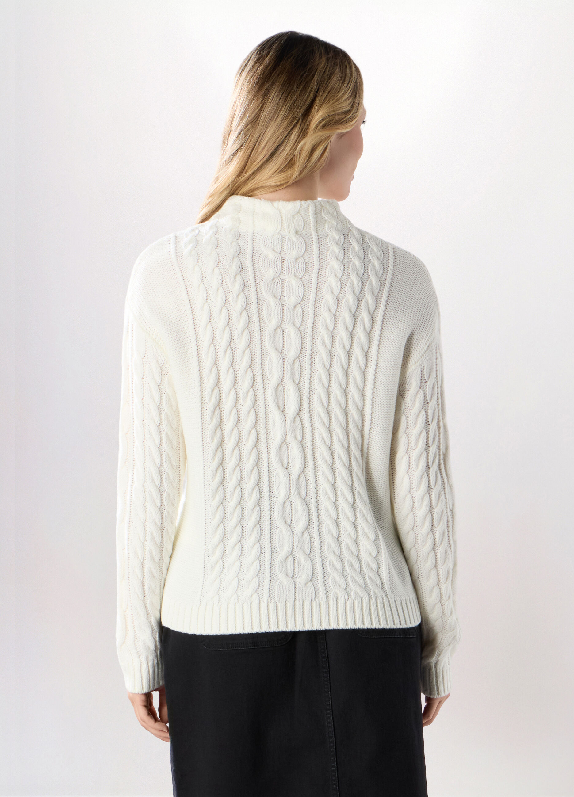 Tricot a treccia donna_1