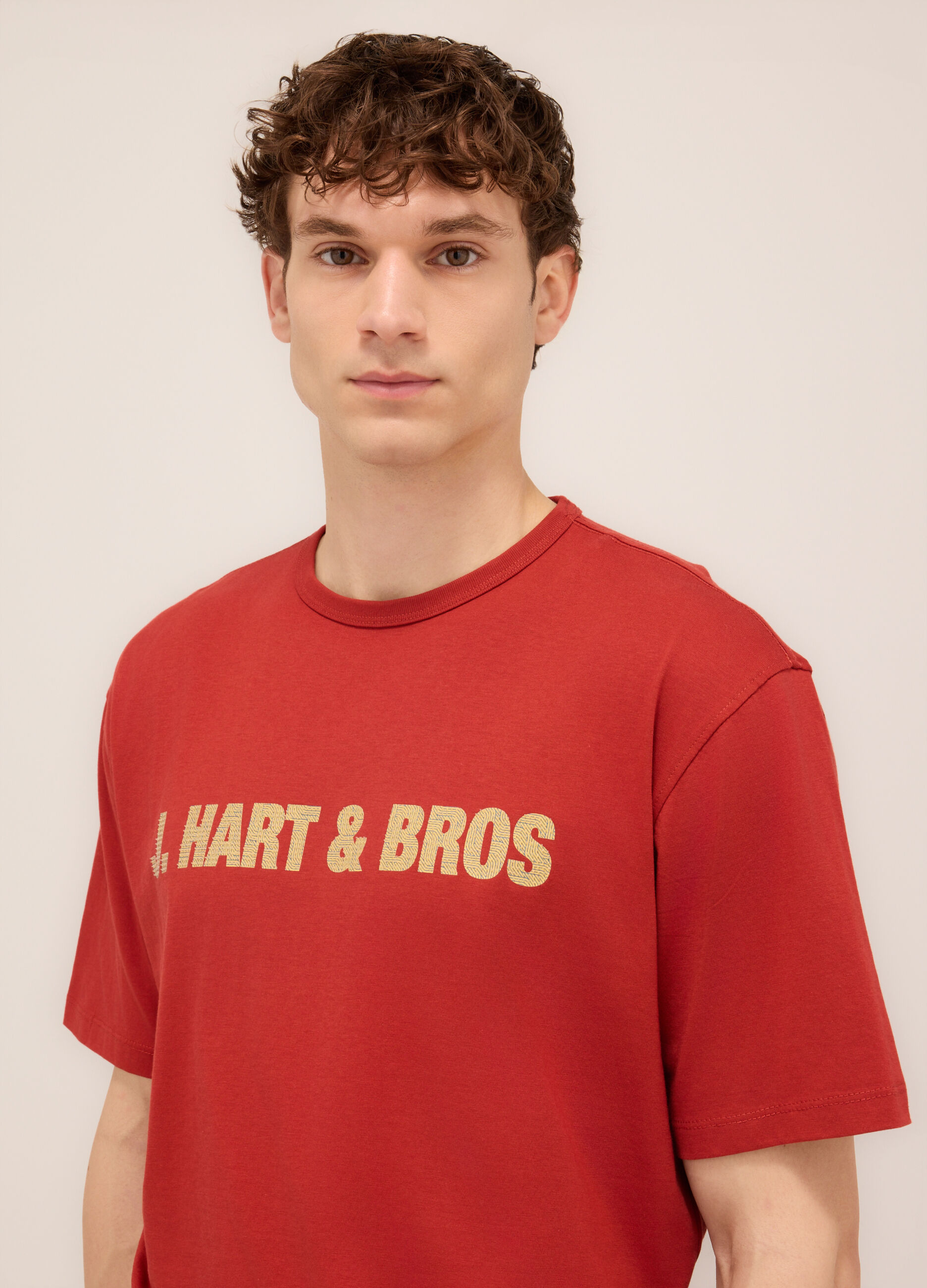 T-shirt girocollo con logo uomo_2