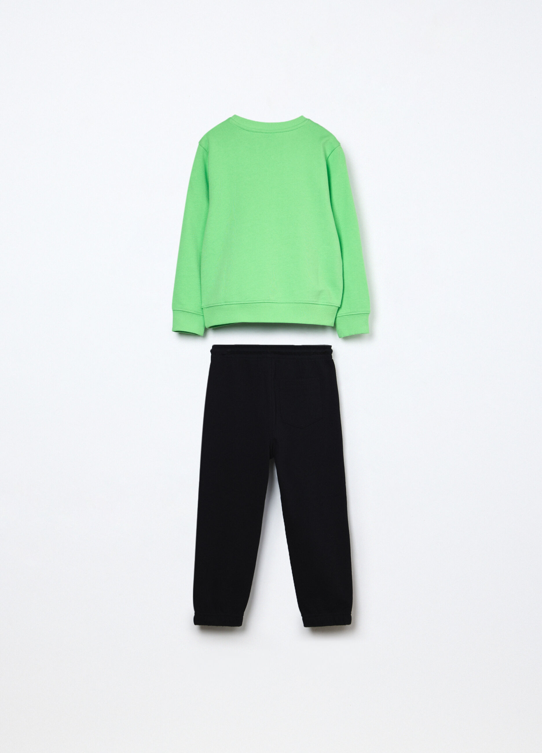 Jogging set in french terry di puro cotone bambino_1