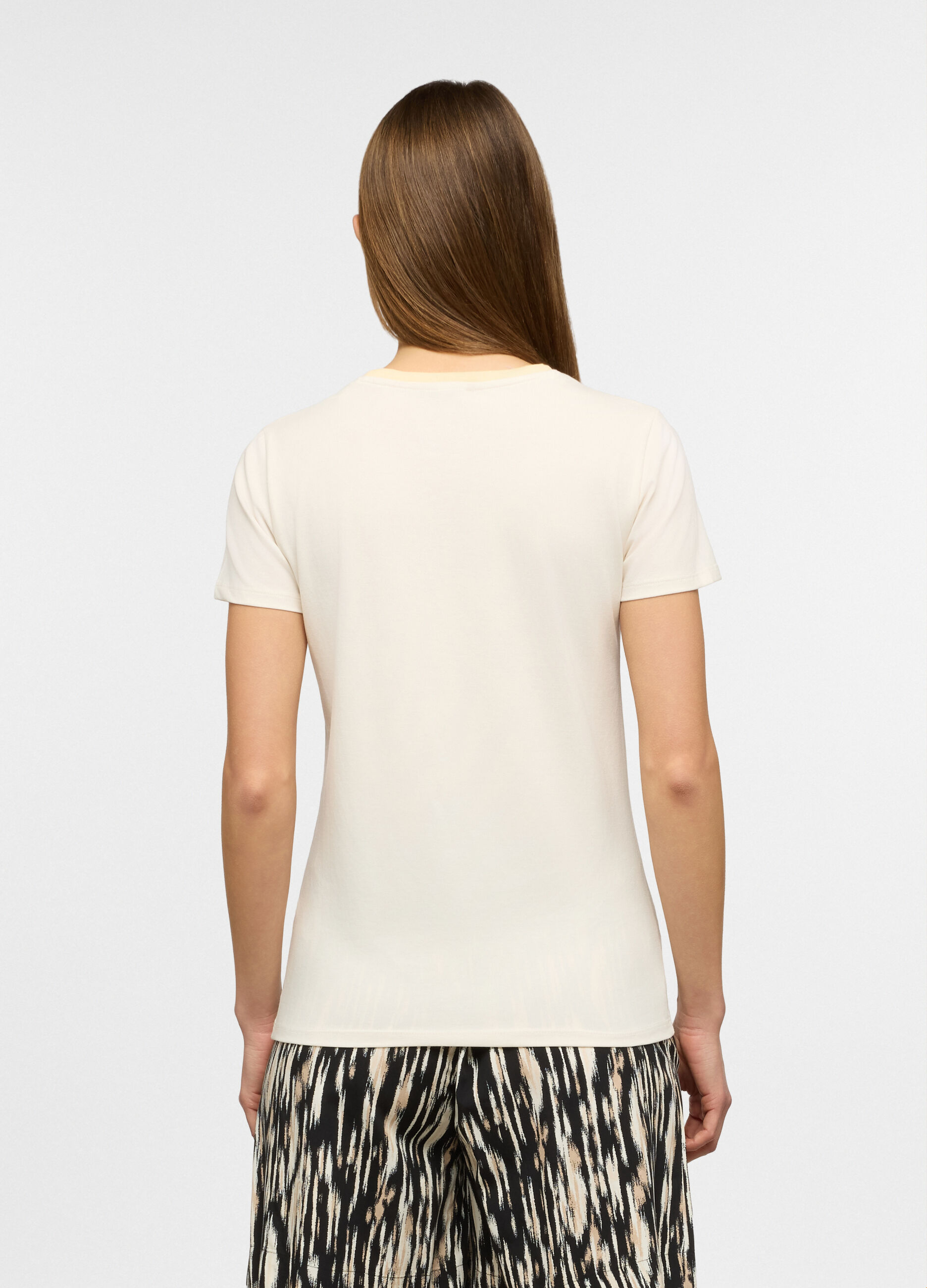 T-shirt girocollo stretch donna_1