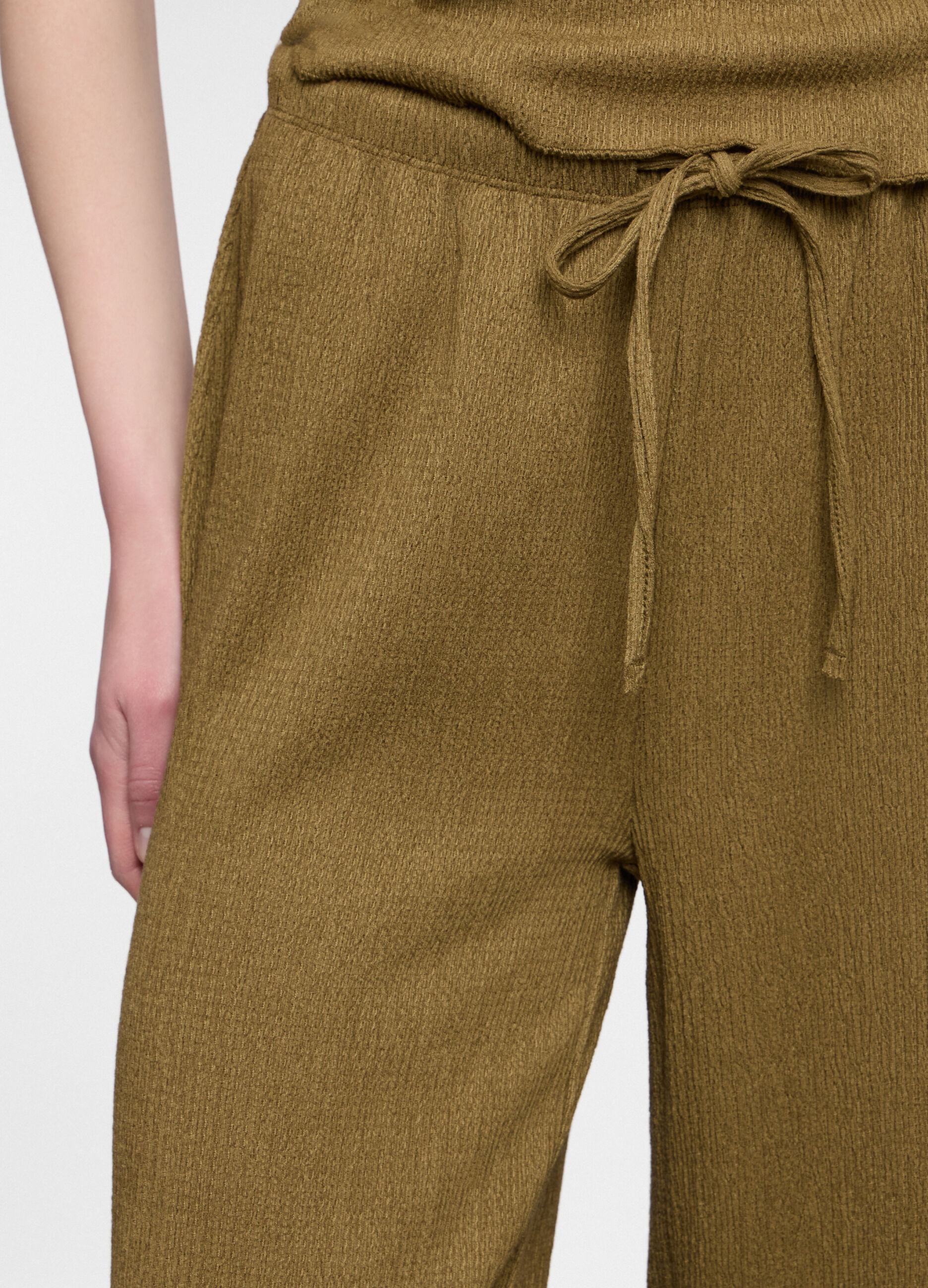 Pantaloni crepe misto viscosa comfort fit donna_2