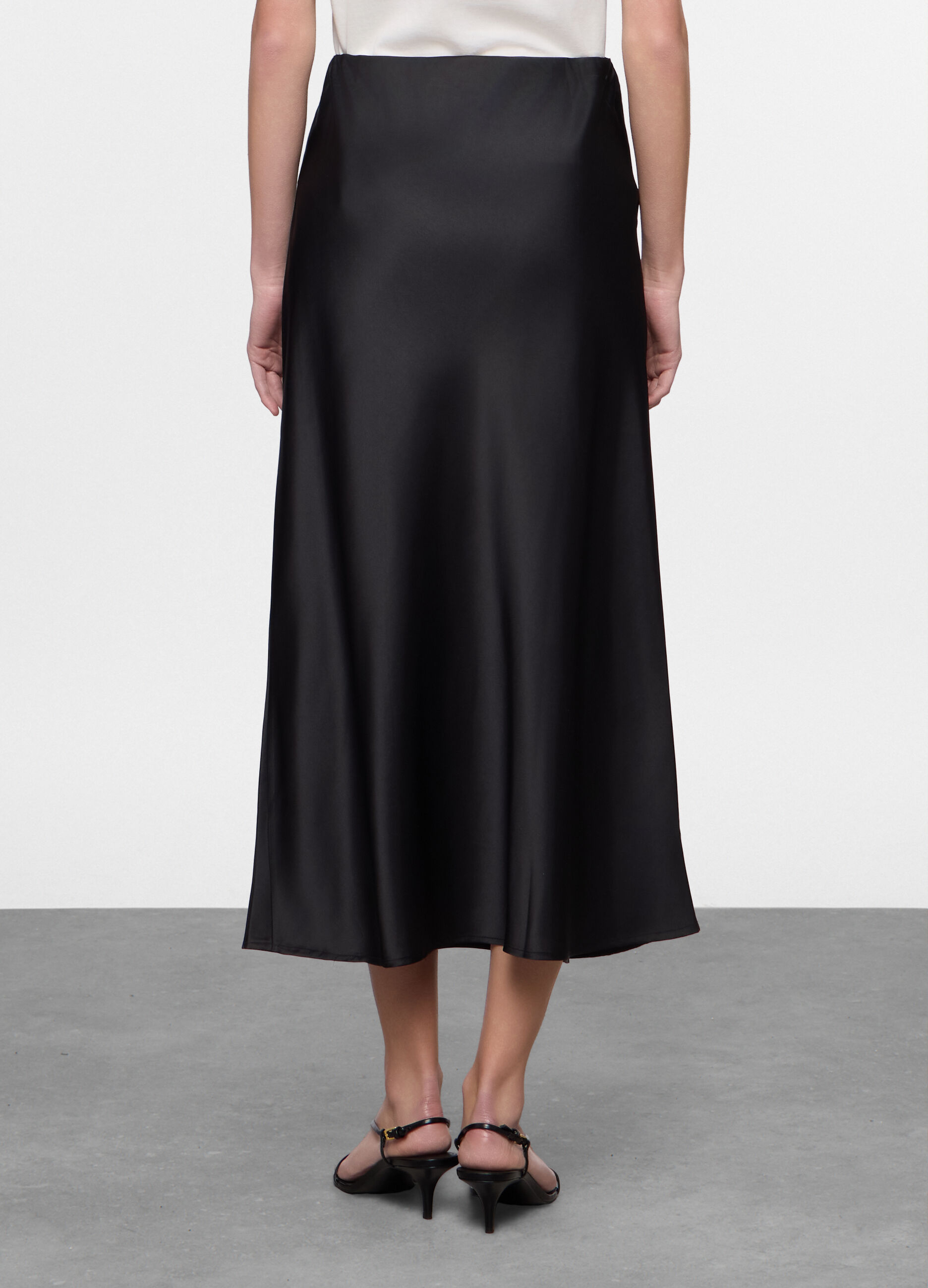 Gonna lunga satin donna