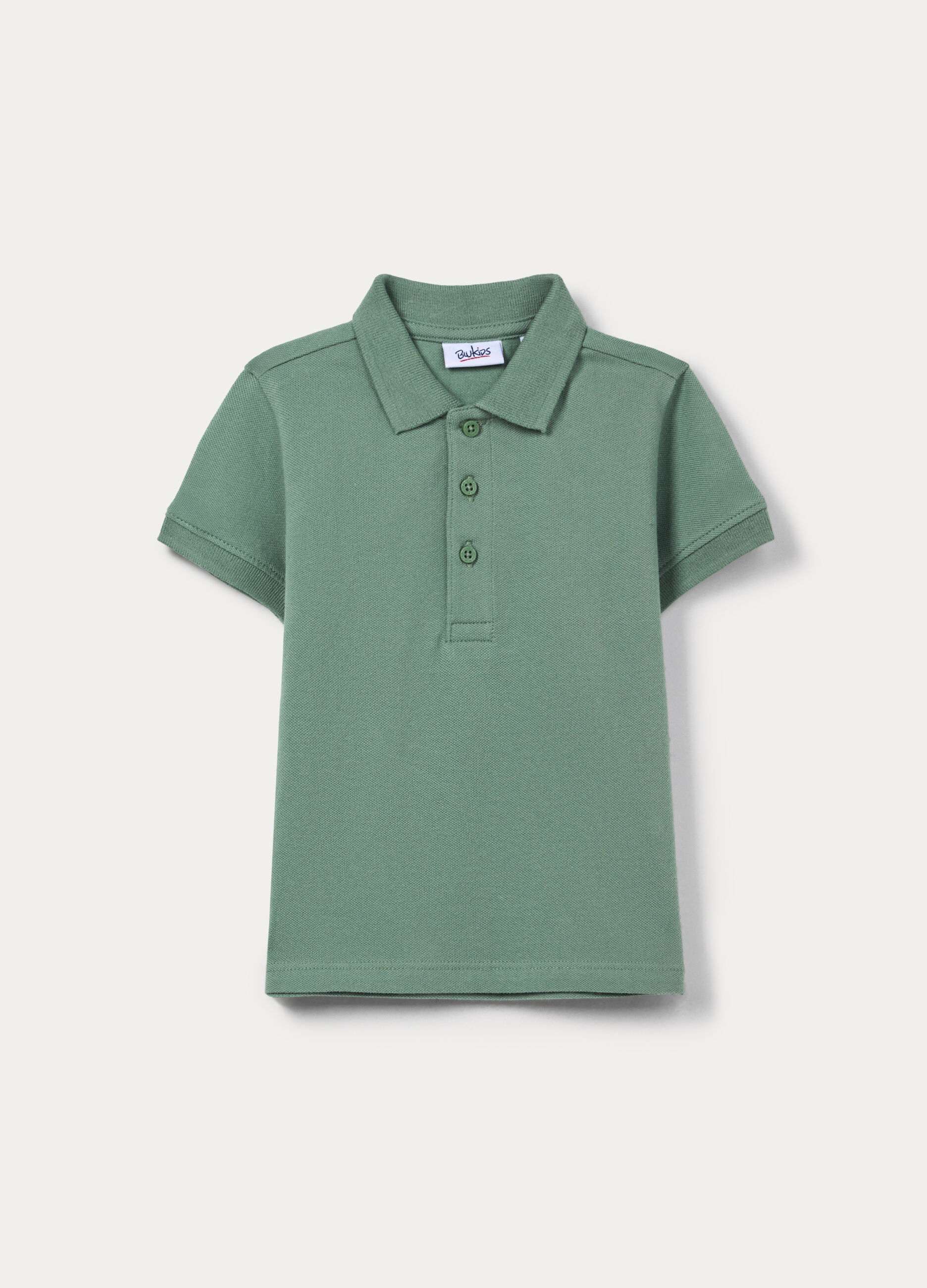Polo in puro cotone Piquet bimbo