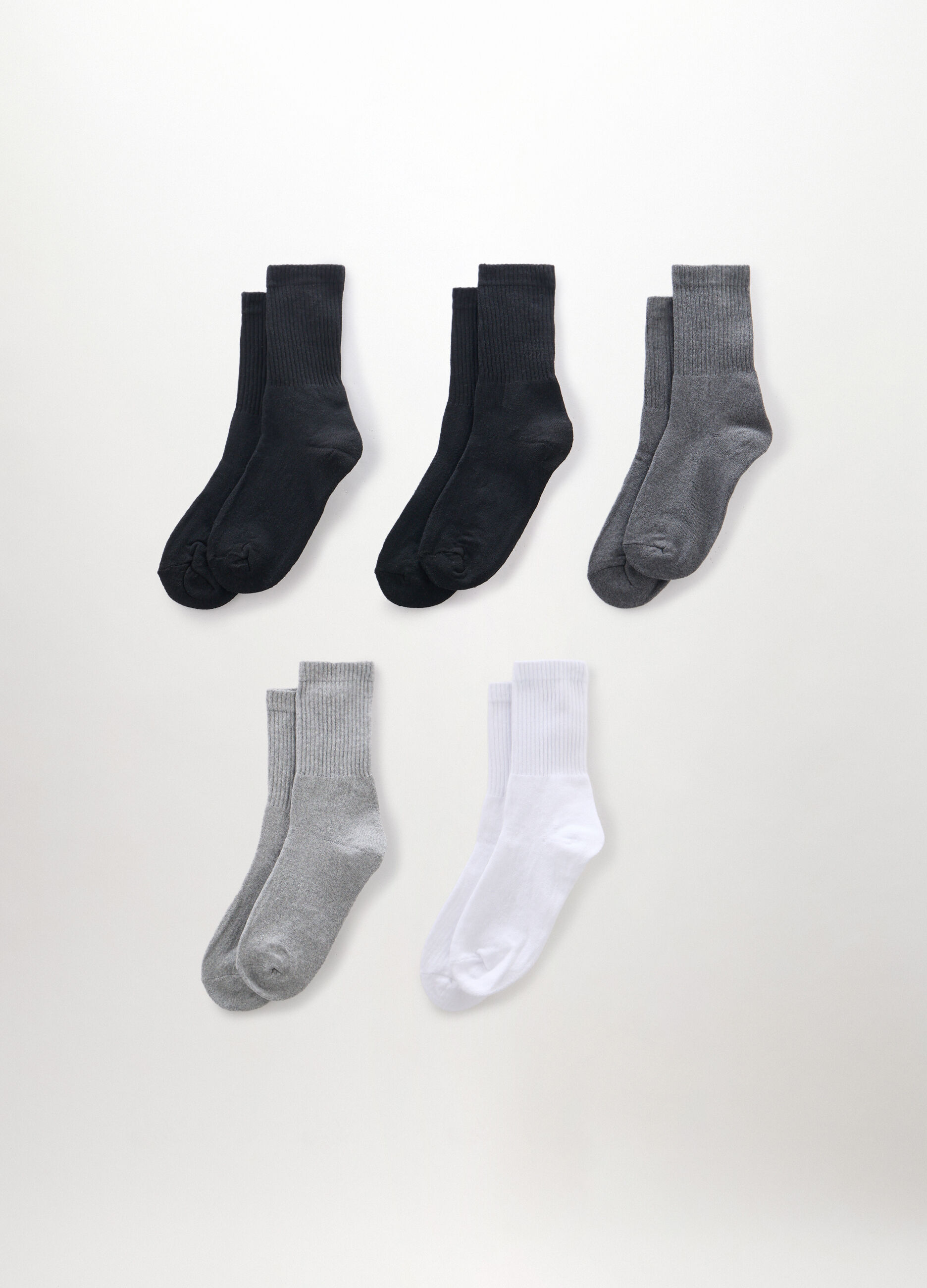 5 pack calze corte in misto cotone uomo_0