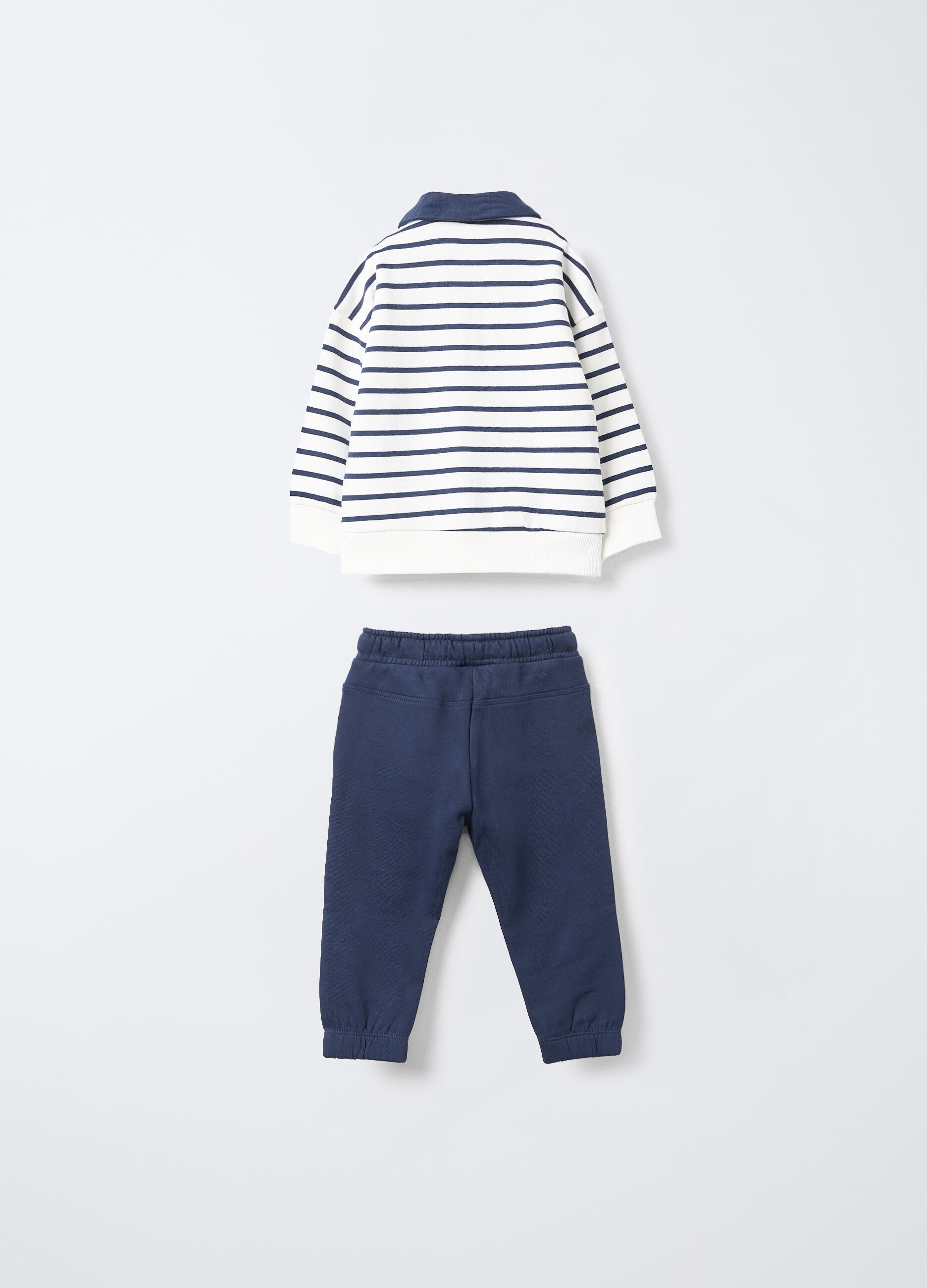Jogging set in puro cotone garzato bimbo_1