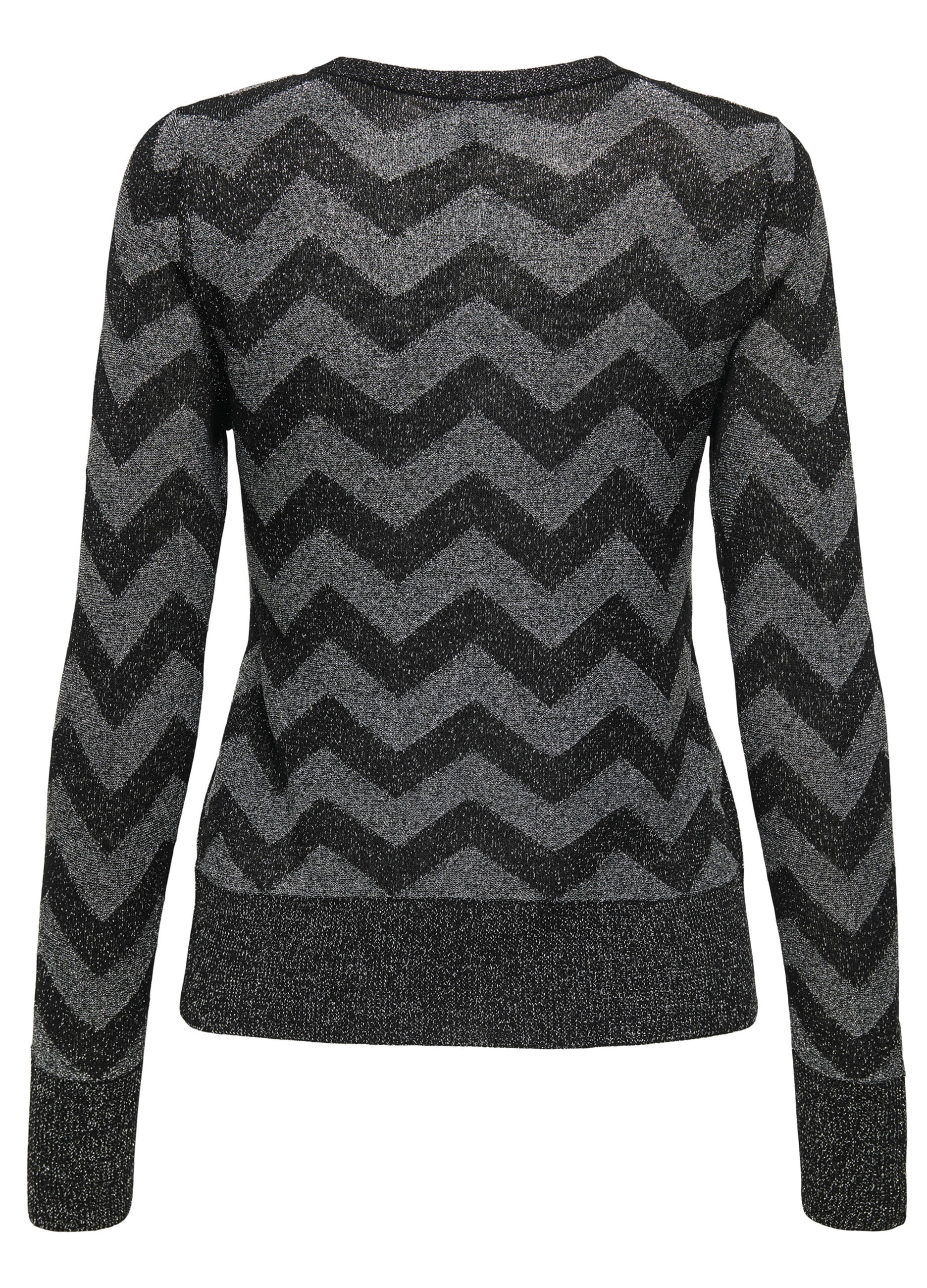 Tricot a righe con filo lurex donna_1