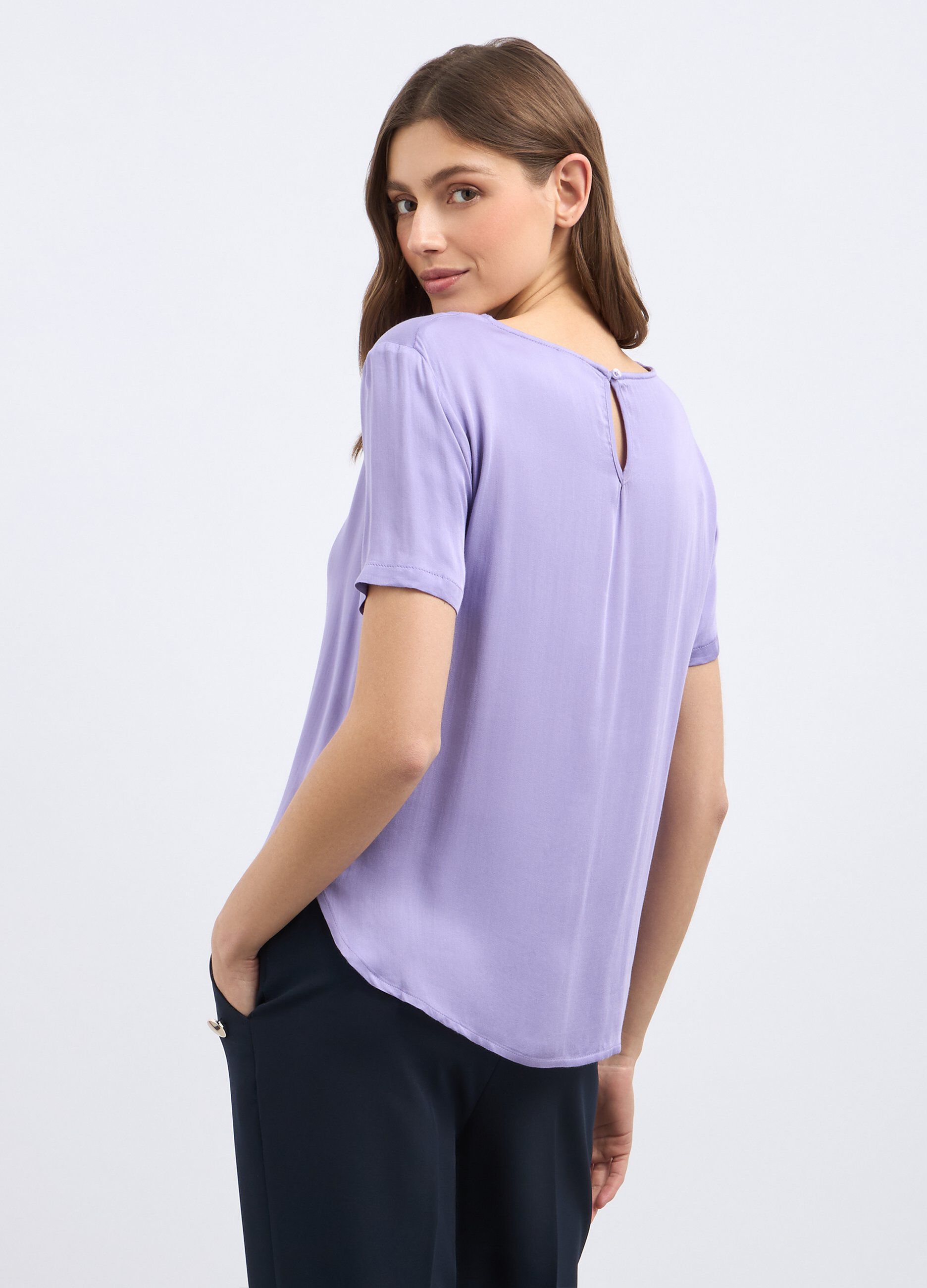 T-shirt in pura viscosa donna_1