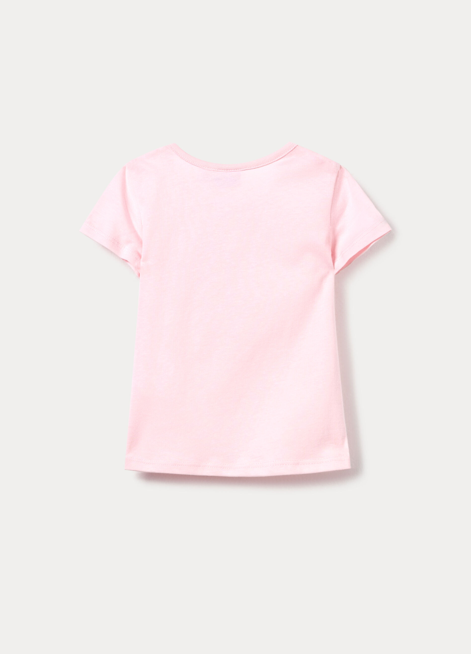T-shirt girocollo in puro cotone bimba_1