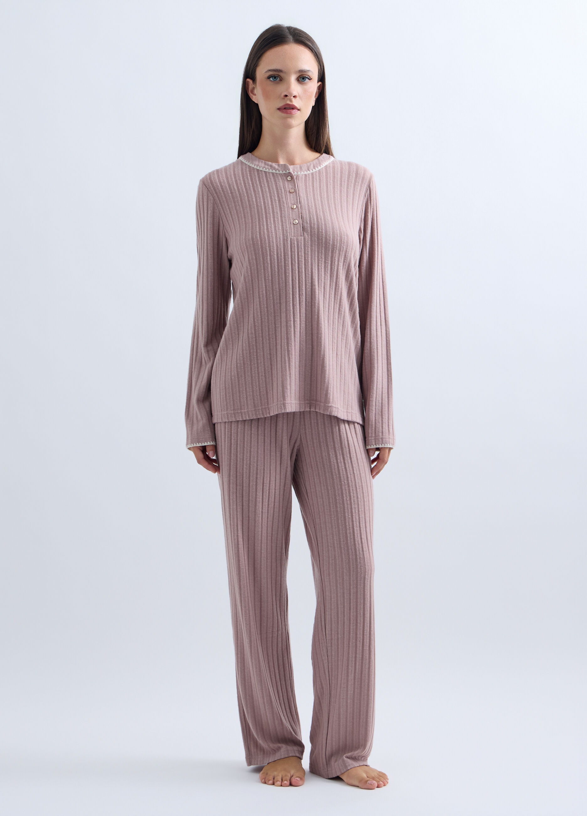 Pantaloni pigiama lunghi donna_0