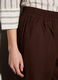 Pantaloni regular fit in popeline di puro cotone donna_3