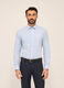 Camicia slim fit in misto cotone a quadretti uomo_0