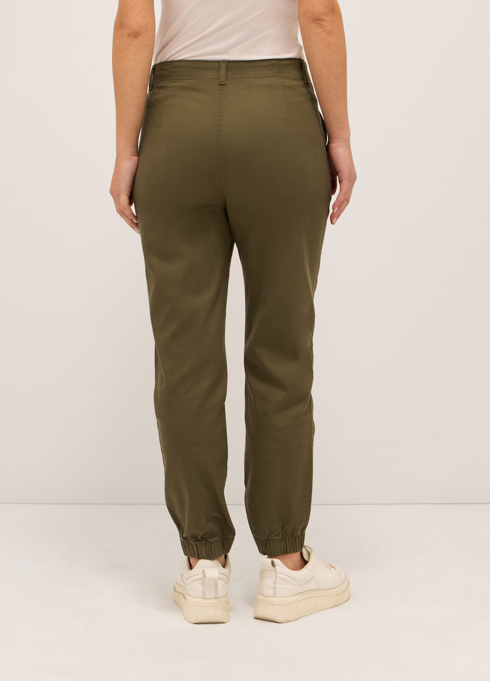 Pantaloni in twill donna_1