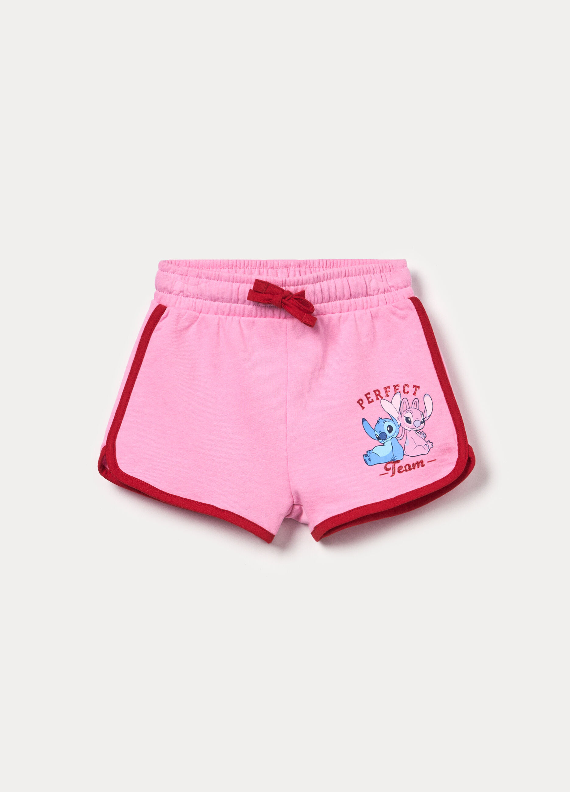 Shorts Disney in french terry di puro cotone bambina_0