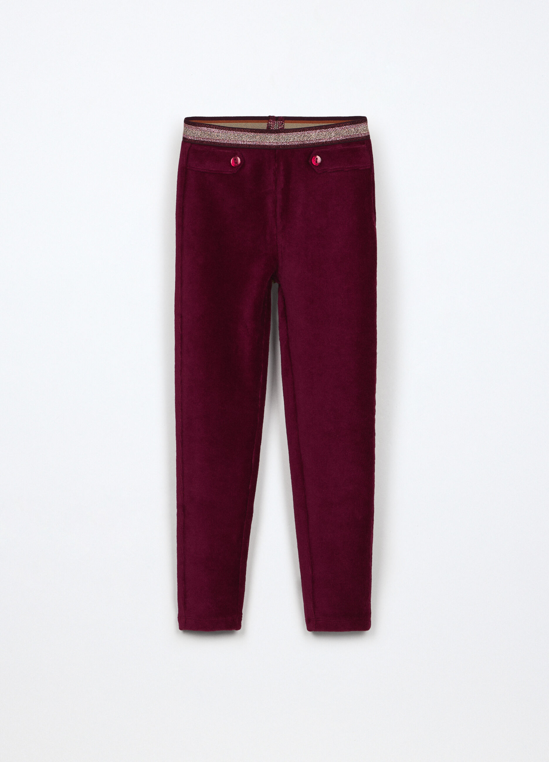 Jeggings velour misto cotone bambina_0