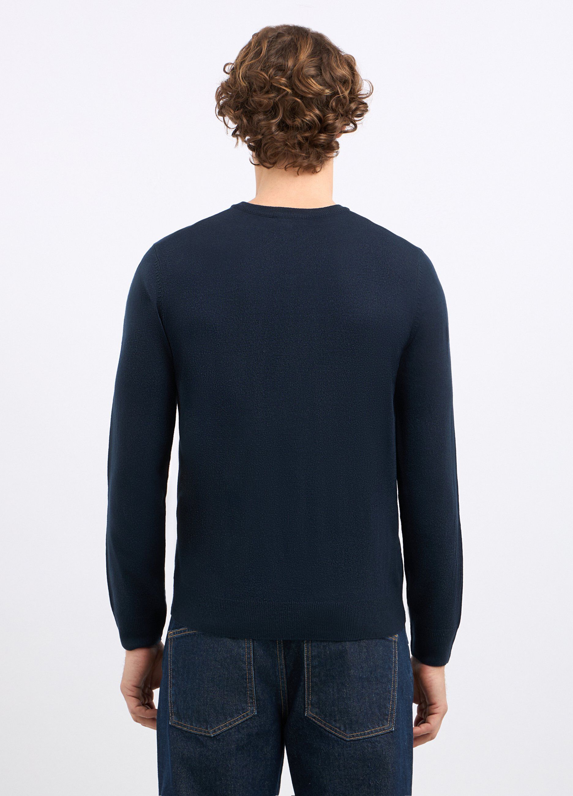 Tricot con scollo a V uomo_1