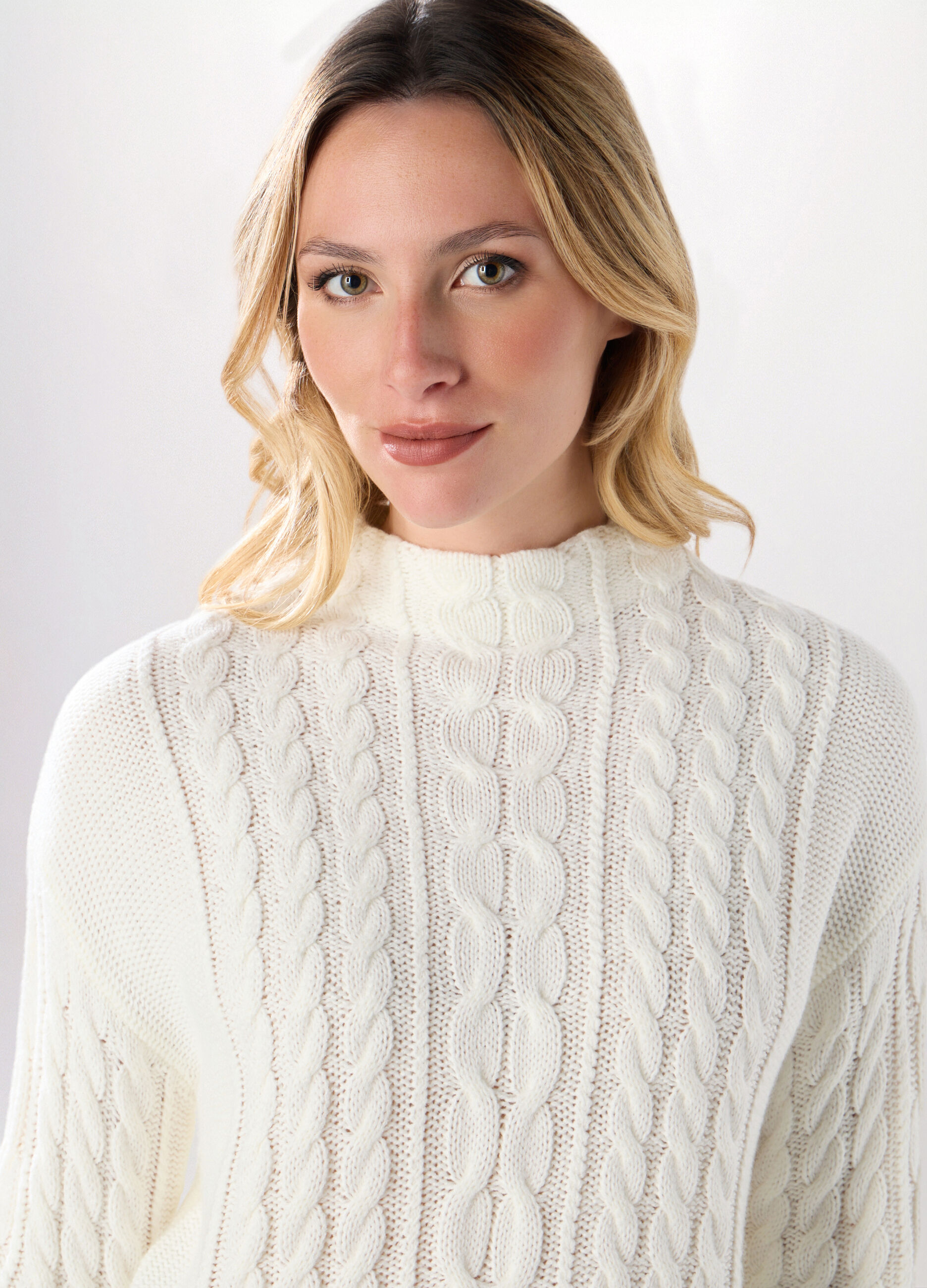 Tricot a treccia donna_2