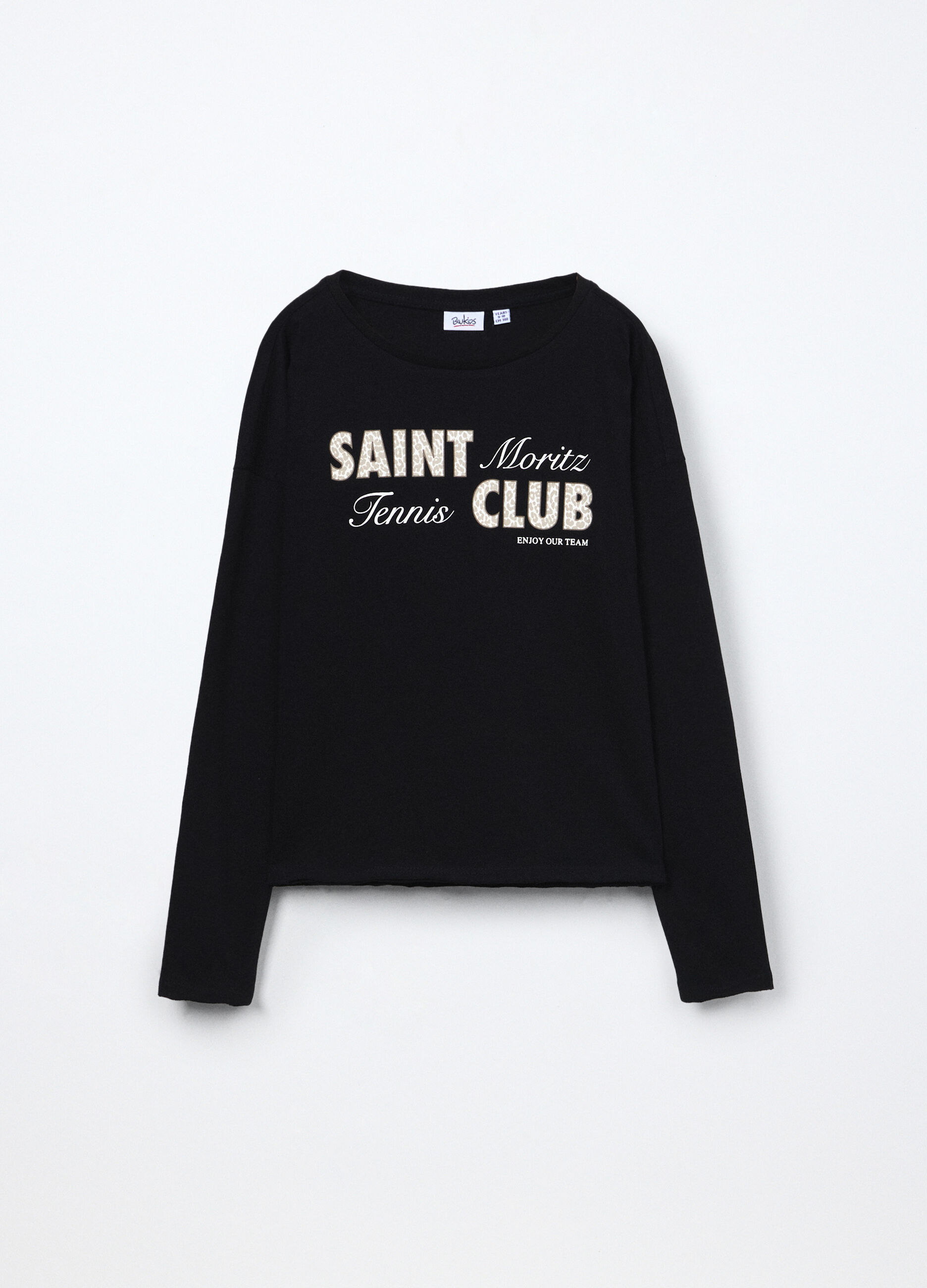 T-shirt in jersey di puro cotone ragazza_0