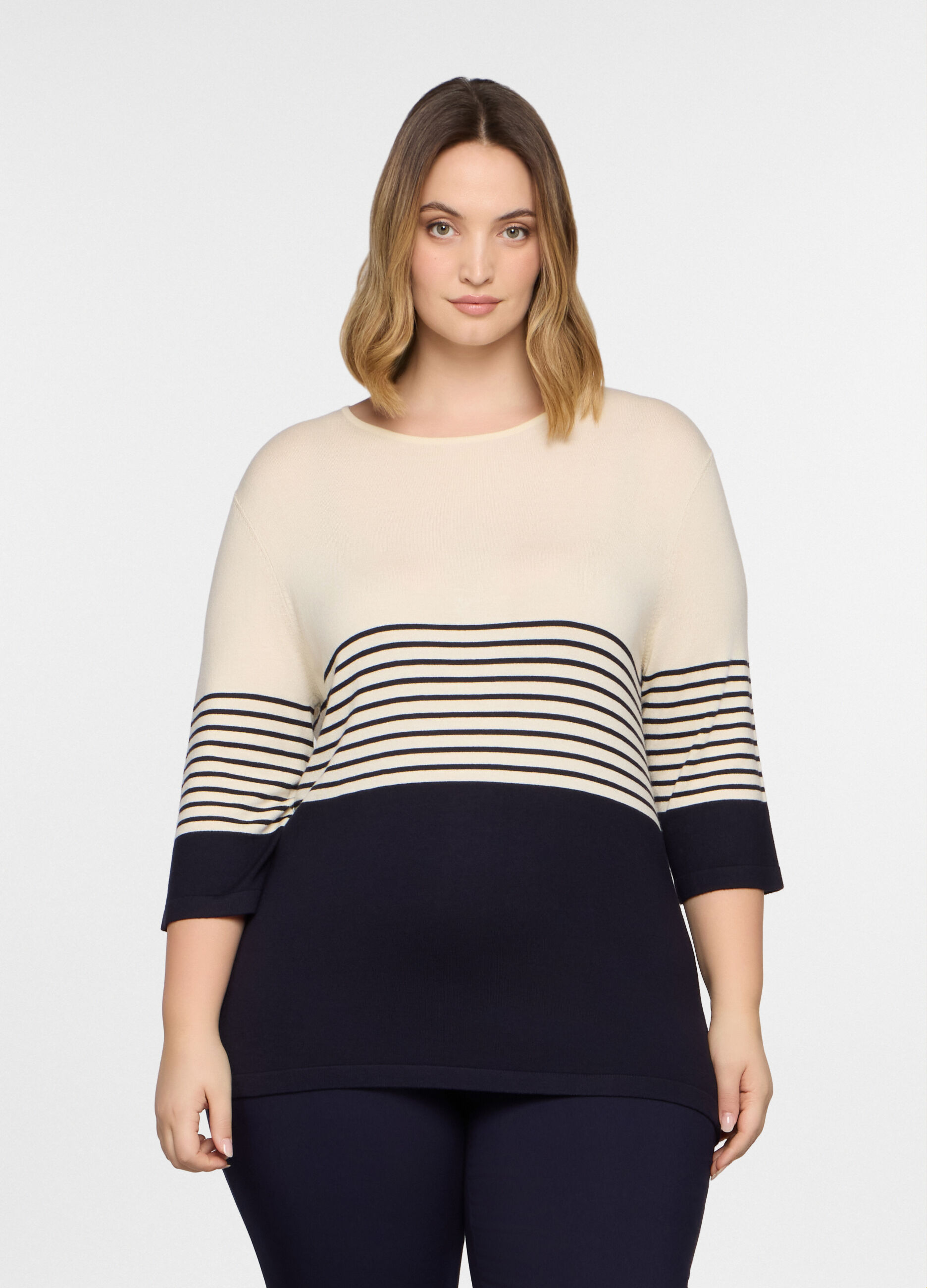 Maglia girocollo operata donna curvy_0