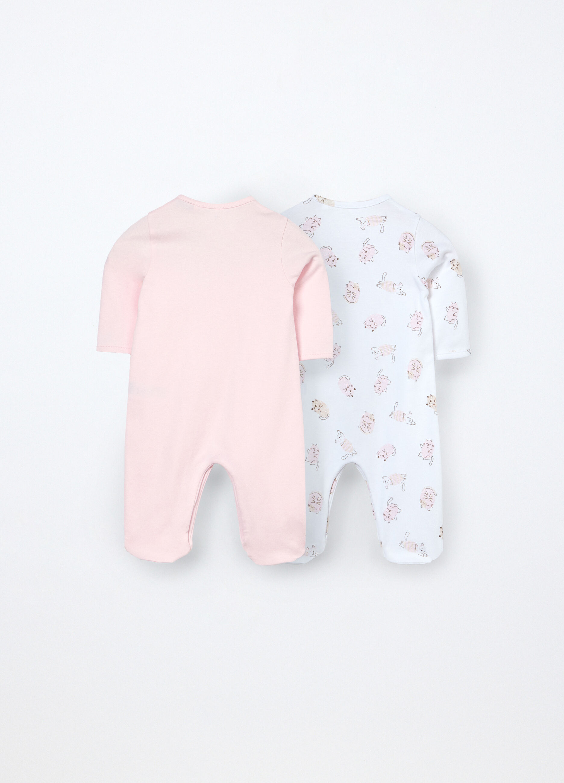 Pack 2 tutine in interlock di puro cotone neonata_1