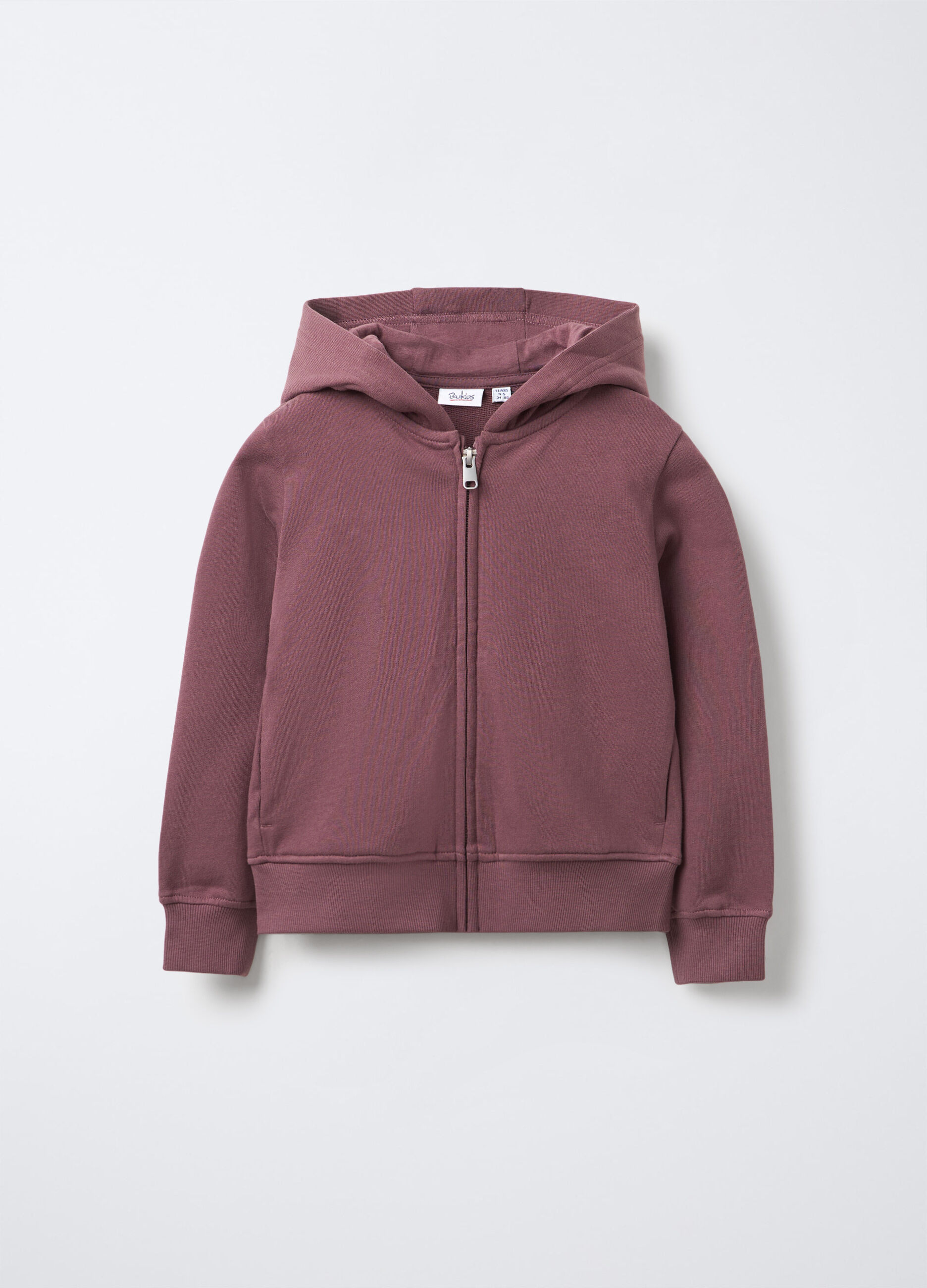 Felpa full zip con cappuccio bambina_0