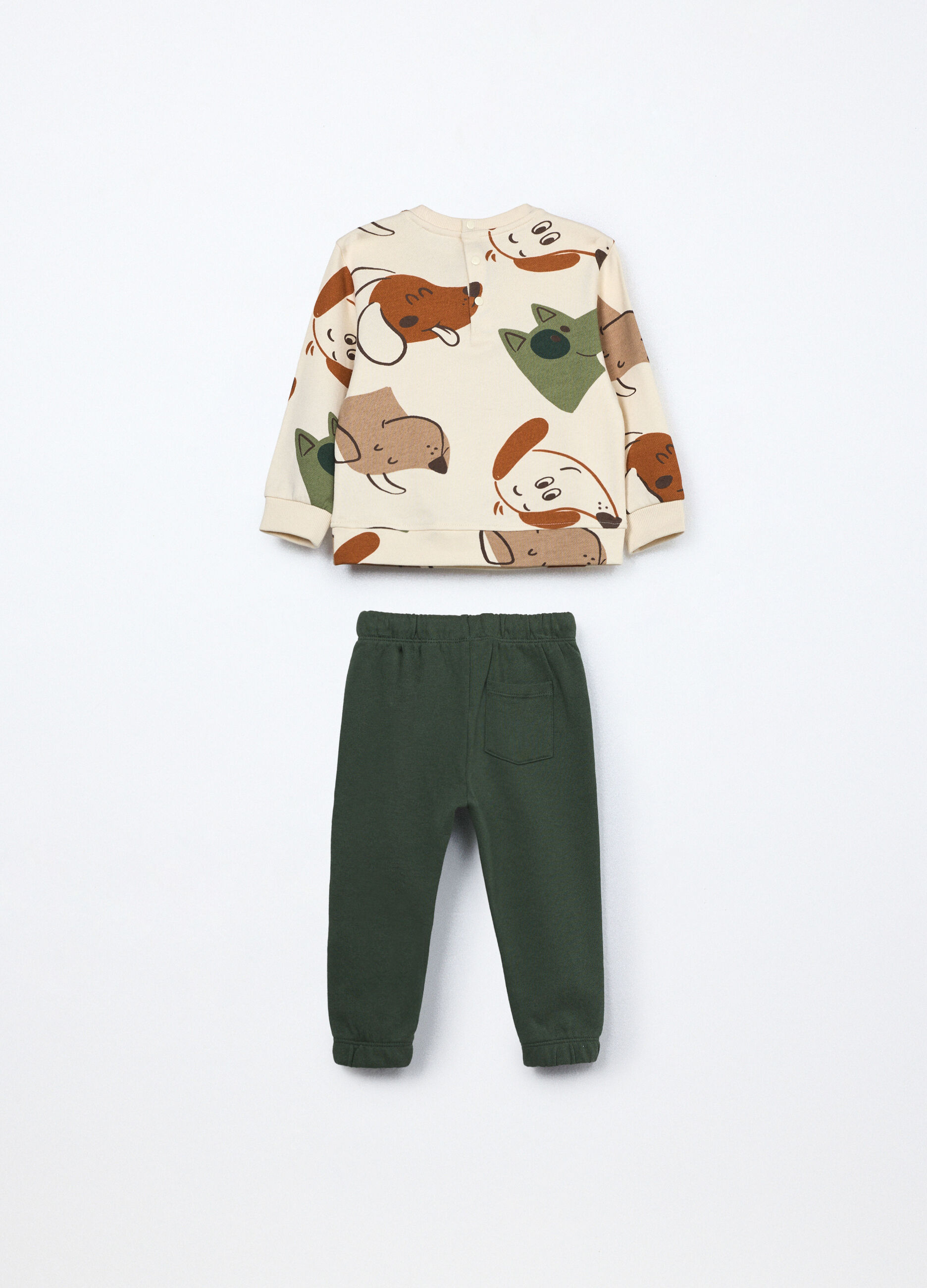 Jogging set in puro cotone french terry neonato_1