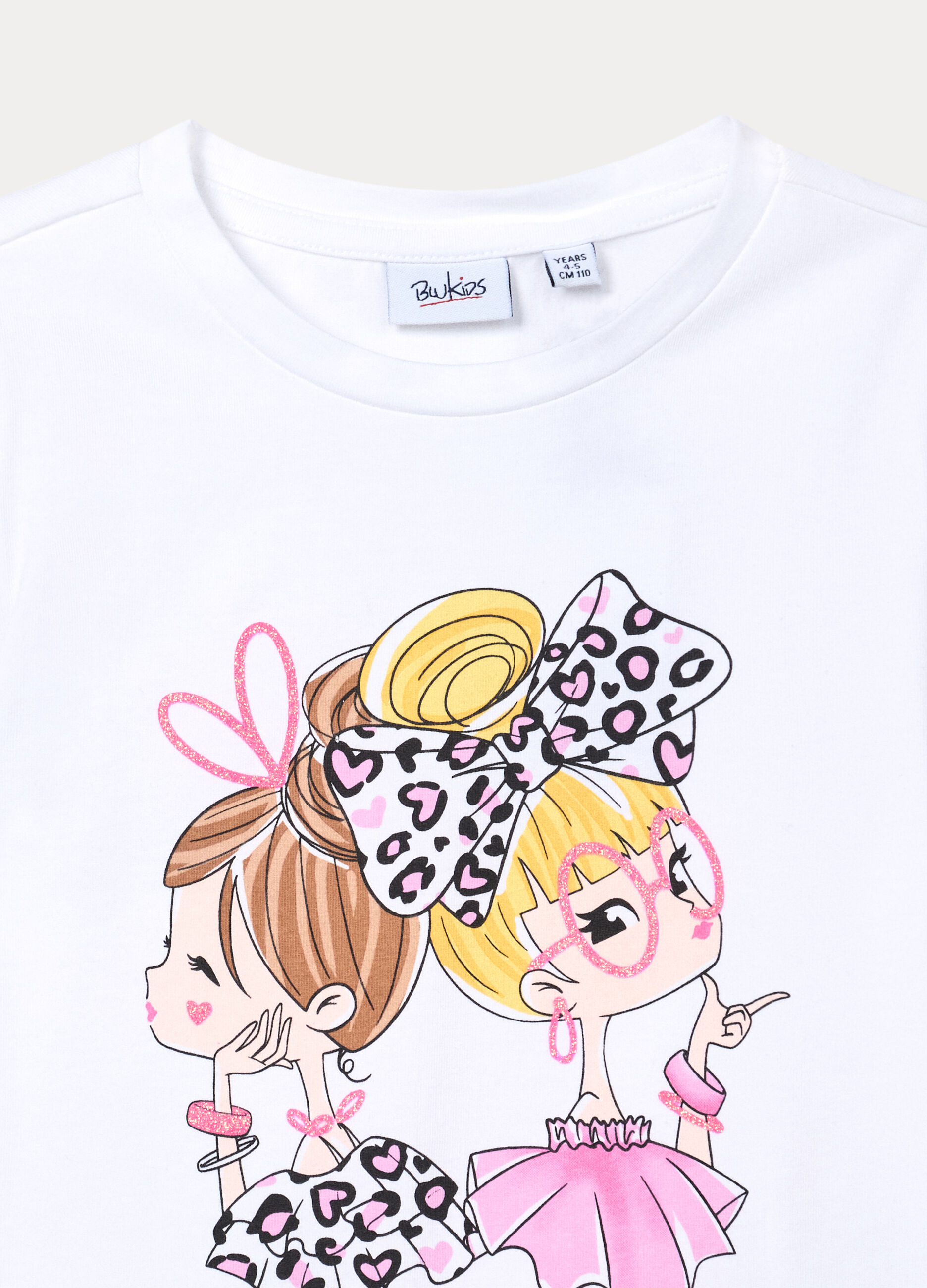 Jogging set in jersey di cotone stretch bambina_2