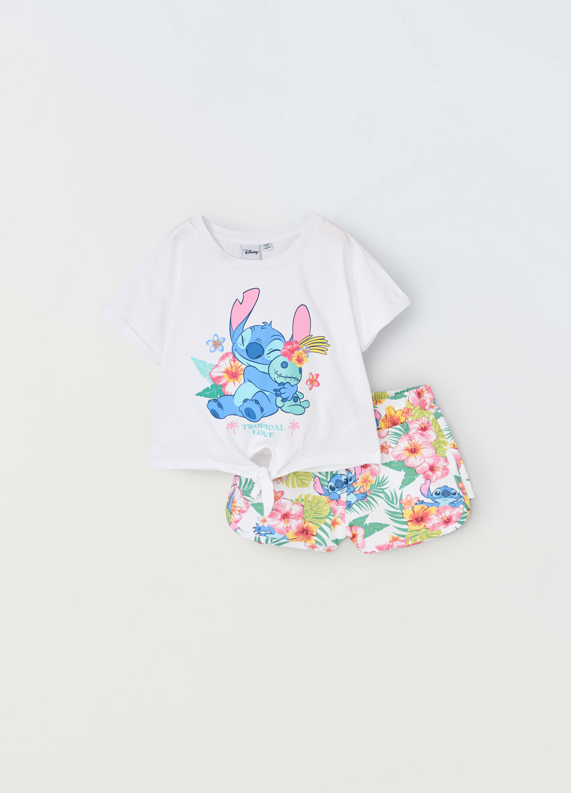 Jogging set in jersey di puro cotone bambina_0